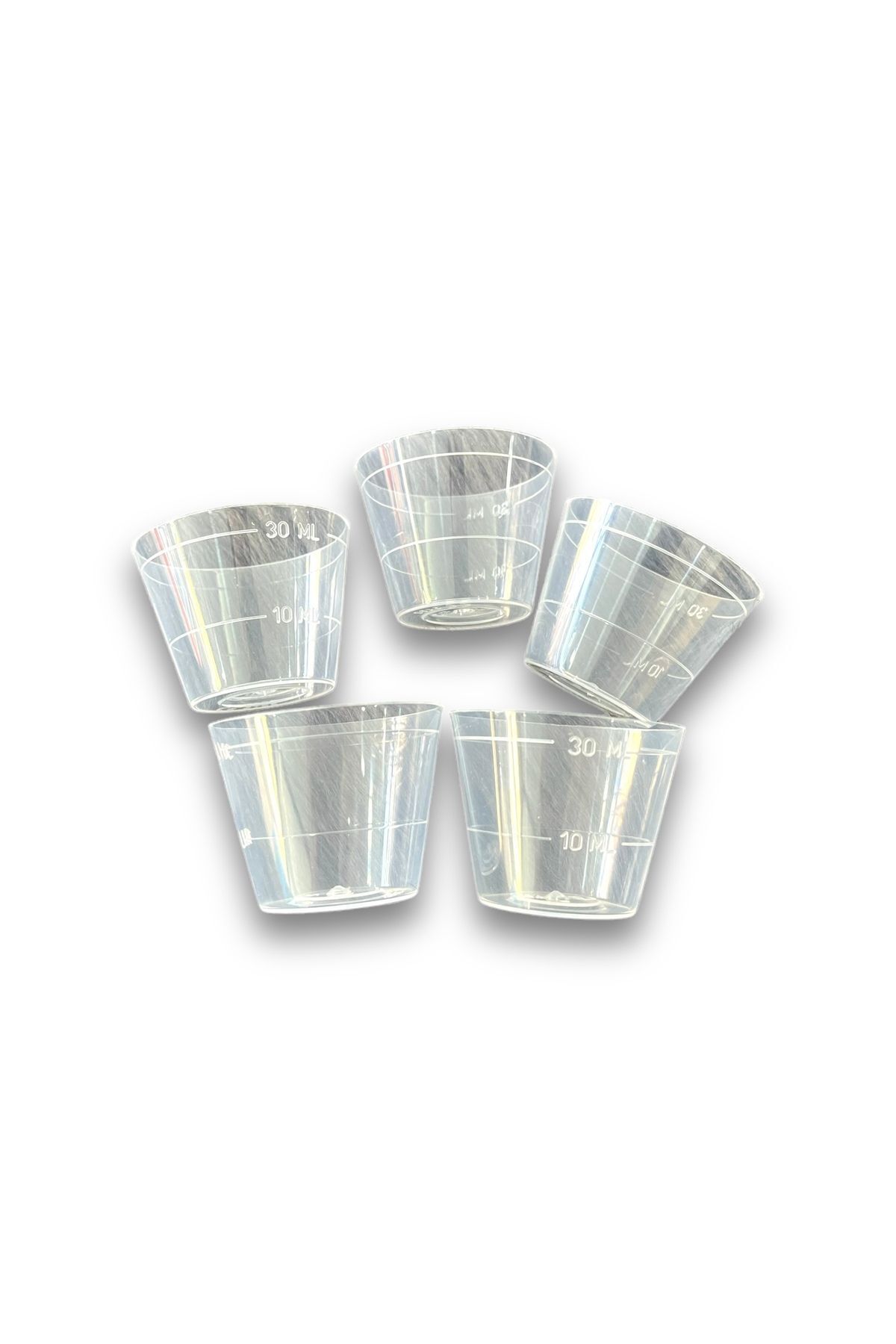 3 Adet Epoksi Reçine Plastik Döküm Kabı 30 ml , Epoksi Karıştırma Kabı Küçük Boy 30ml