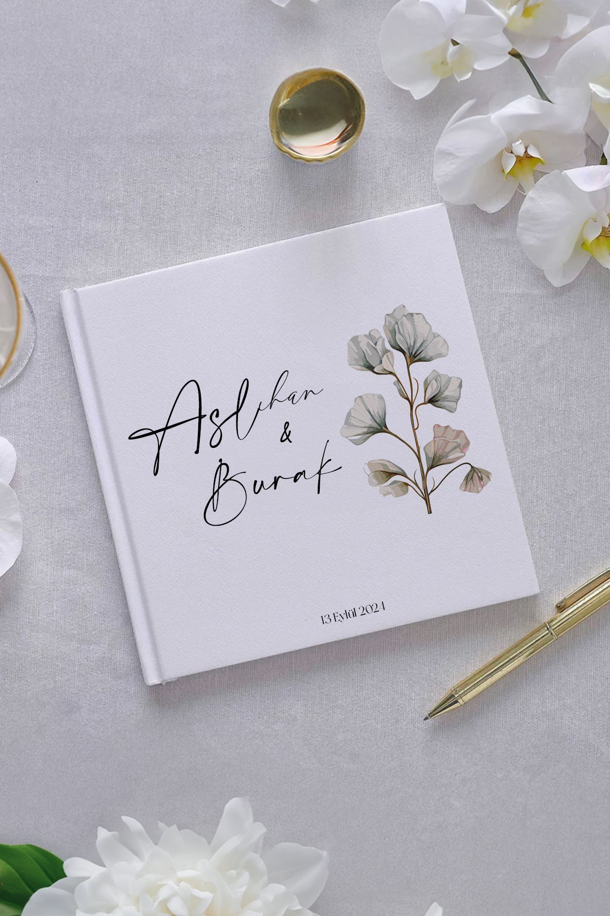 Düğün Özel Gün Anı Ve Ziyaretçi Defteri 21cm X 21cm 50 Yaprak