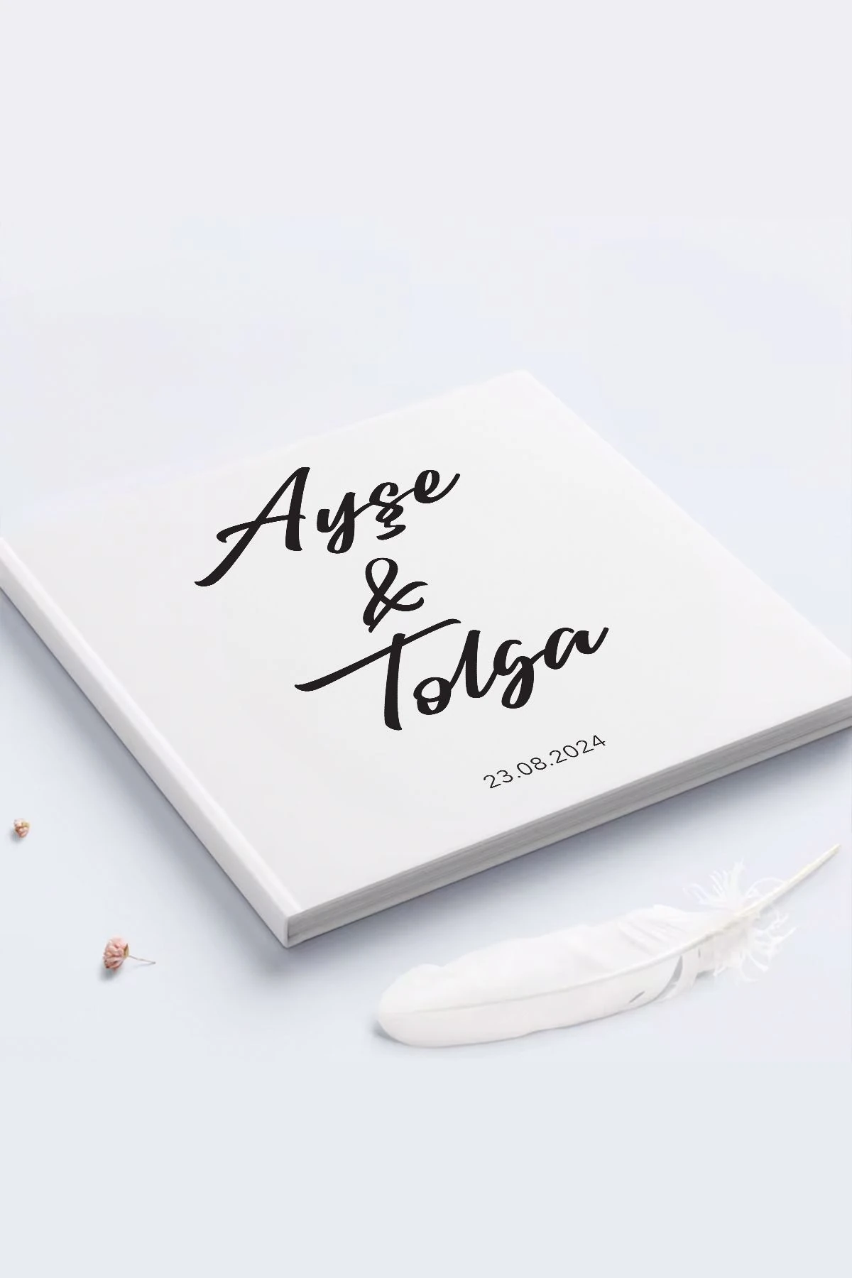 Düğün Özel Gün Anı Defteri ve Ziyaretçi Defteri 21cm X 21cm 50 Yaprak