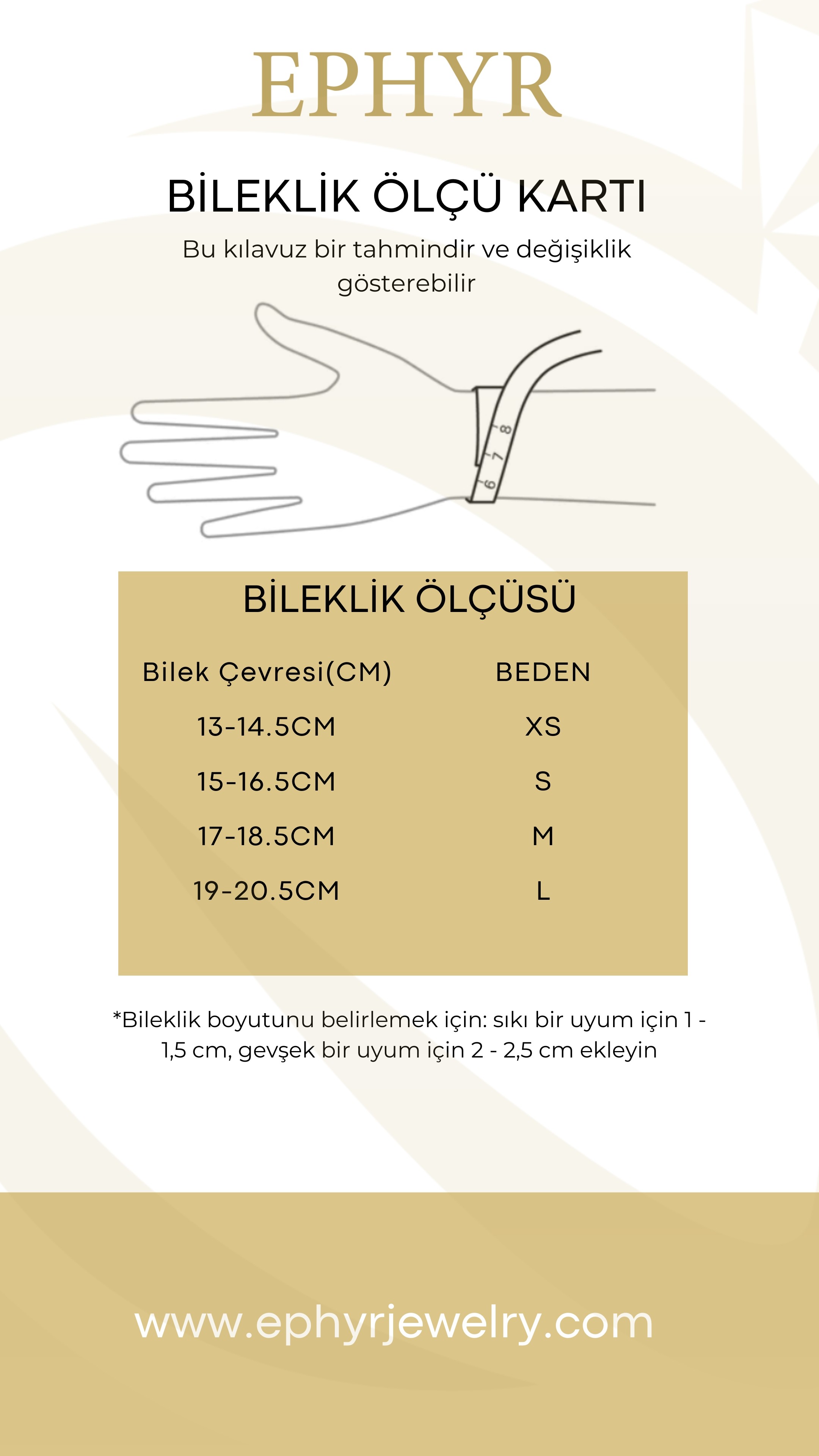 EPHYR Kişiye Özel Parmak İzi Bileklik