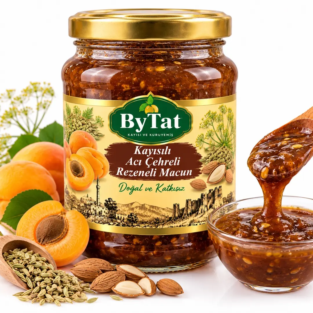 Kayısılı Acı Çehreli Rezeneli Macun (450gr)