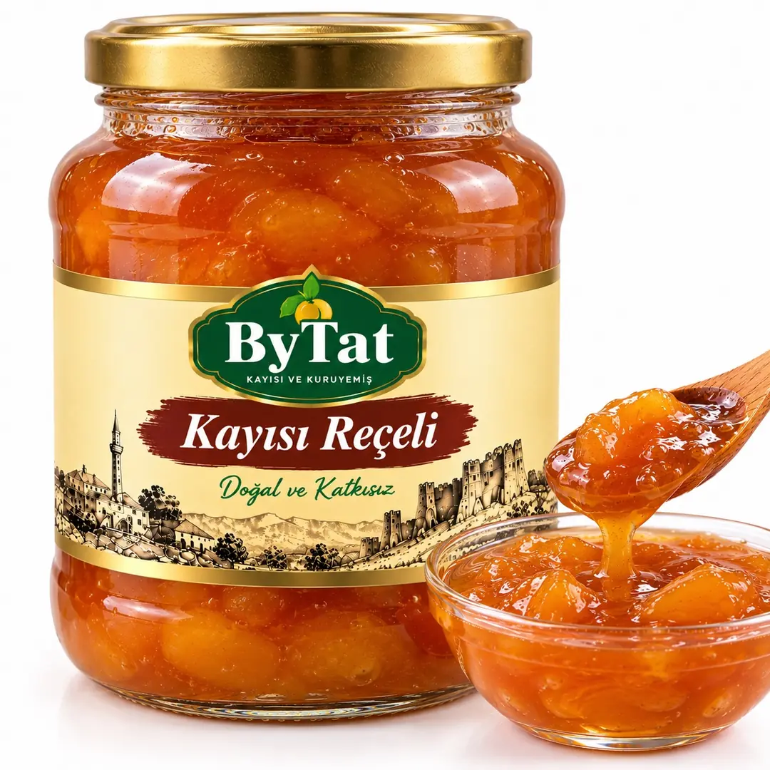 Malatya Kayısı Reçeli %100 Doğal Ev Yapımı Yeni Mahsül (1KG)