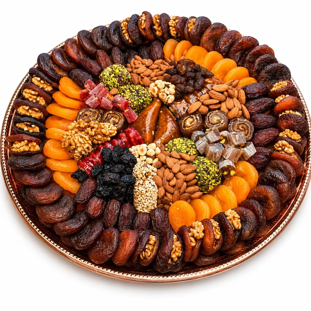 Özel Bakır Tepside Hediyelik Kayısı Ekstra Lüks (3500-4000gr)