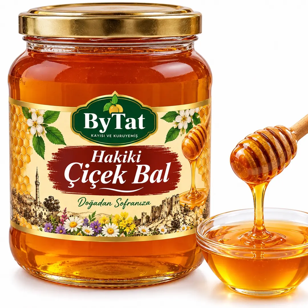 Malatya Hakiki Çiçek Süzme Bal %100 Doğal (1KG)
