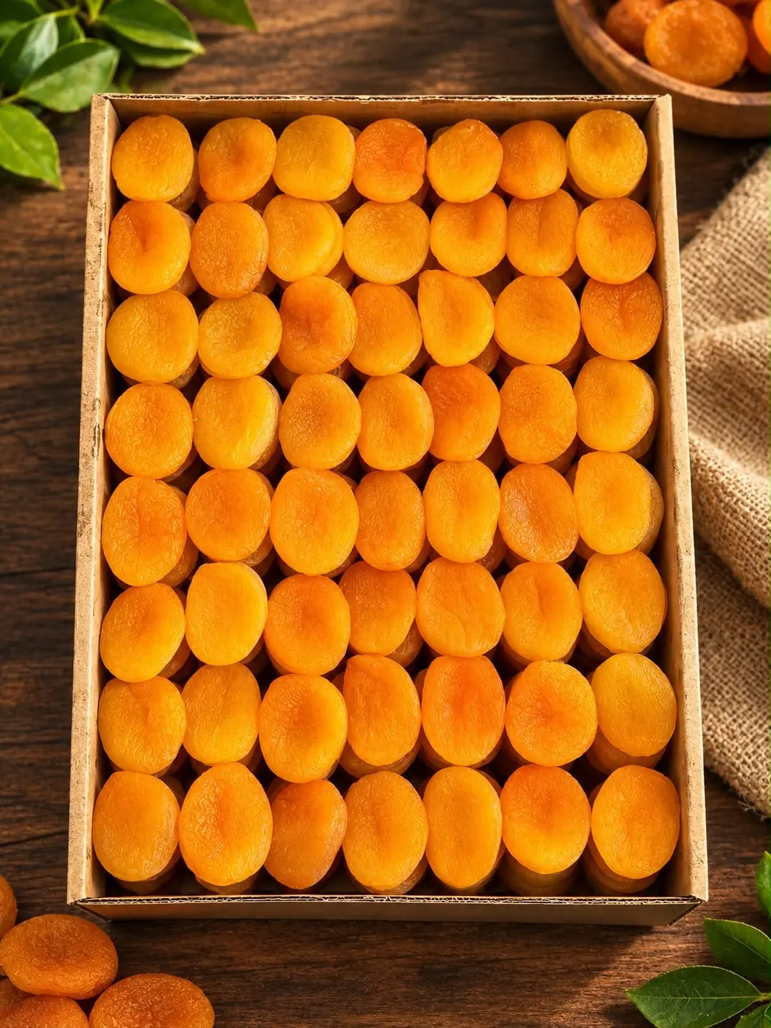 Yeni Mahsül Özel Jumbo Boy Sarı Kayısı (80 Adetli) 5 KG