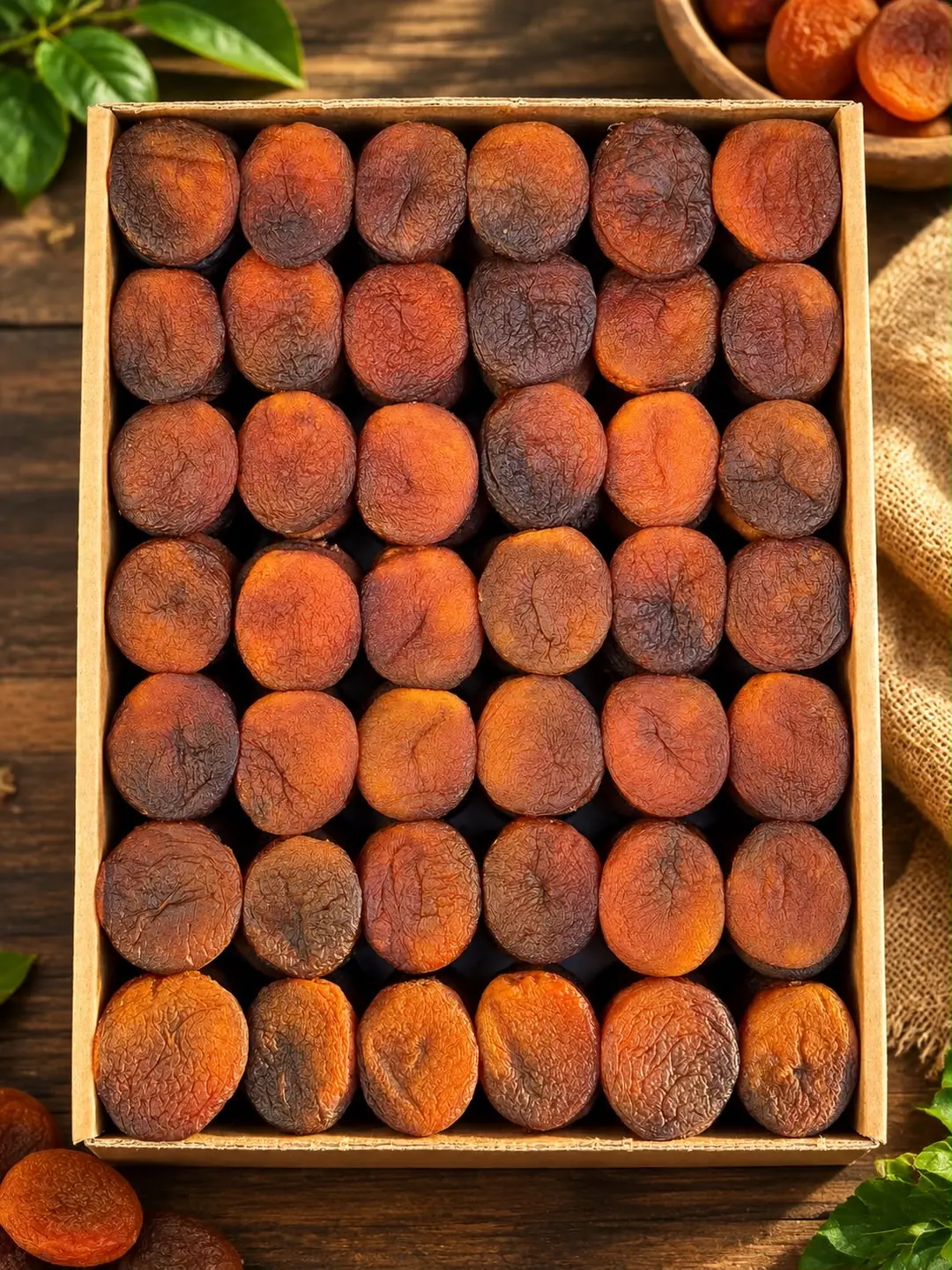 Yeni Mahsül Ekstra Jumbo Boy Gün Kurusu Kayısı (65 Adetli) 5 KG