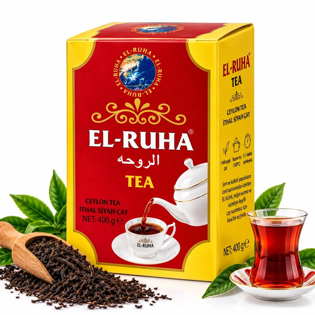 El-Ruha Ceylon Extra İthal Siyah Dökme Çay 400 GR