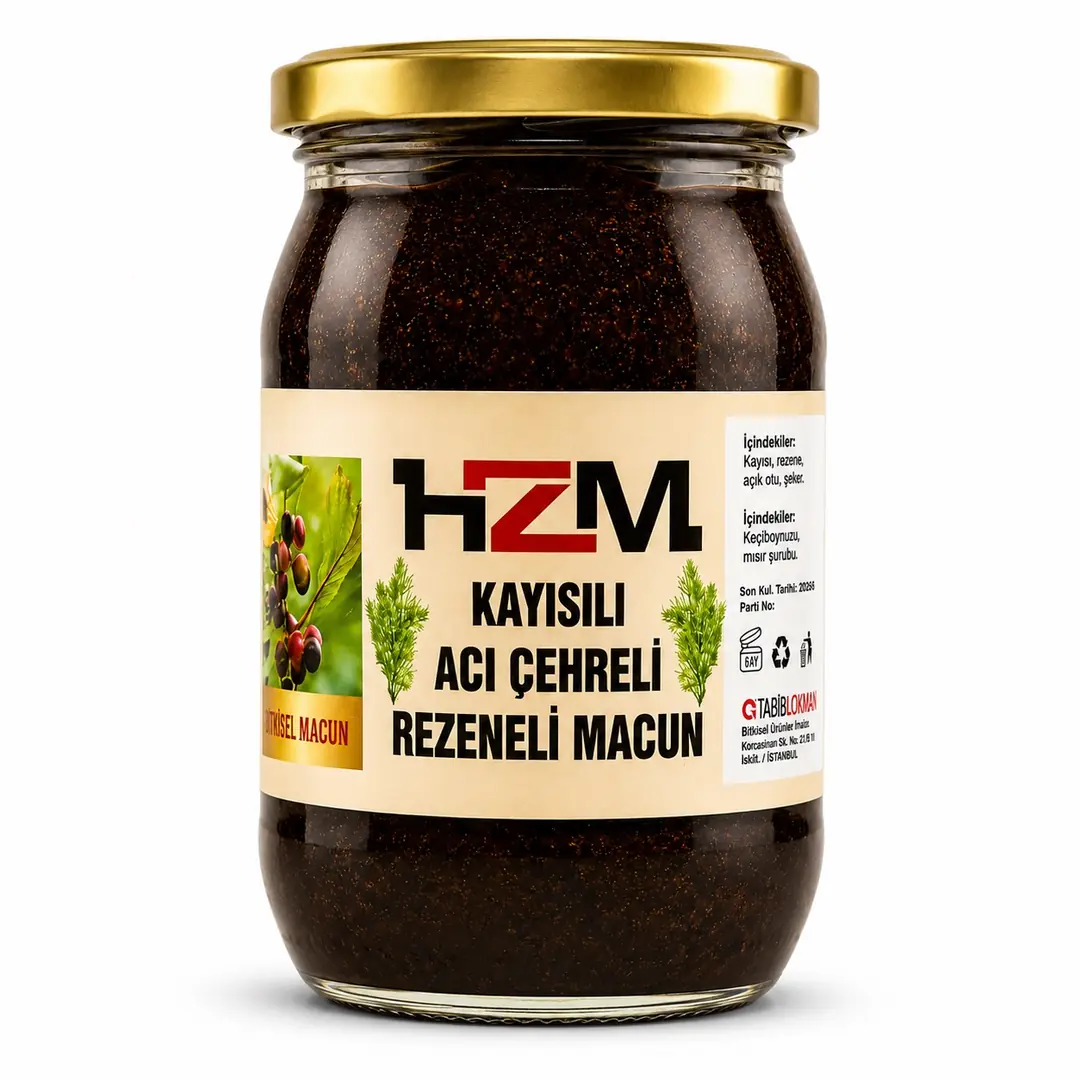 Kayısılı Acı Çehreli Rezeneli Macun (450gr)
