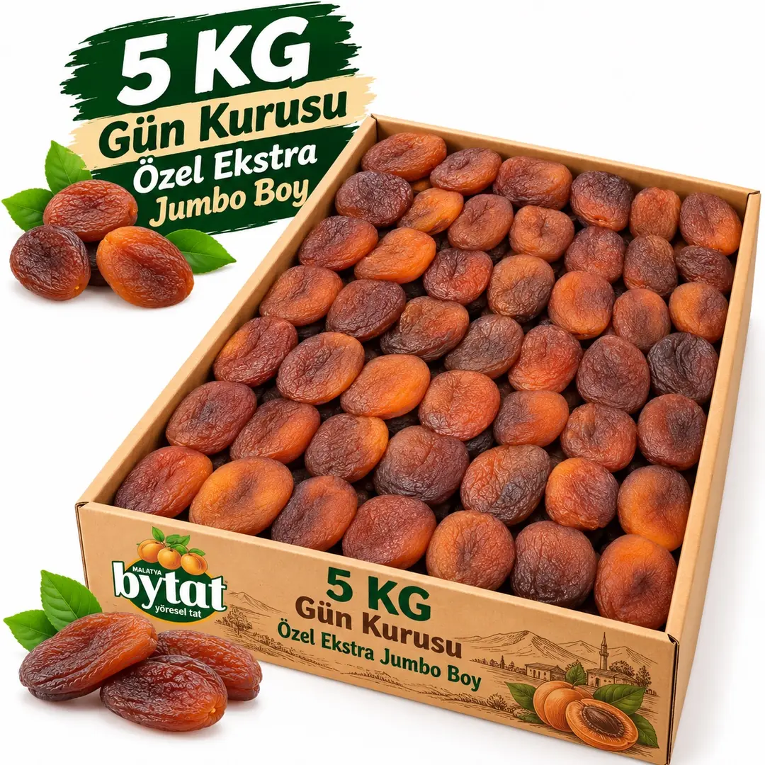 Gün Kurusu Kayısı Jumbo Boy (5 KG) Yeni Mahsül