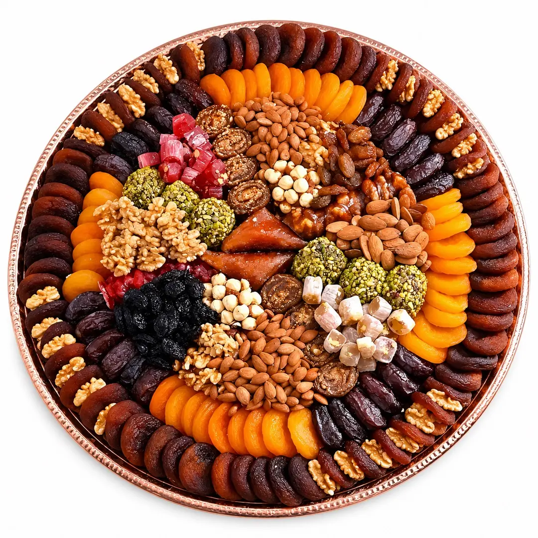 Hediyelik Kayısı Tabağı 36 (Bakır Tepsi)