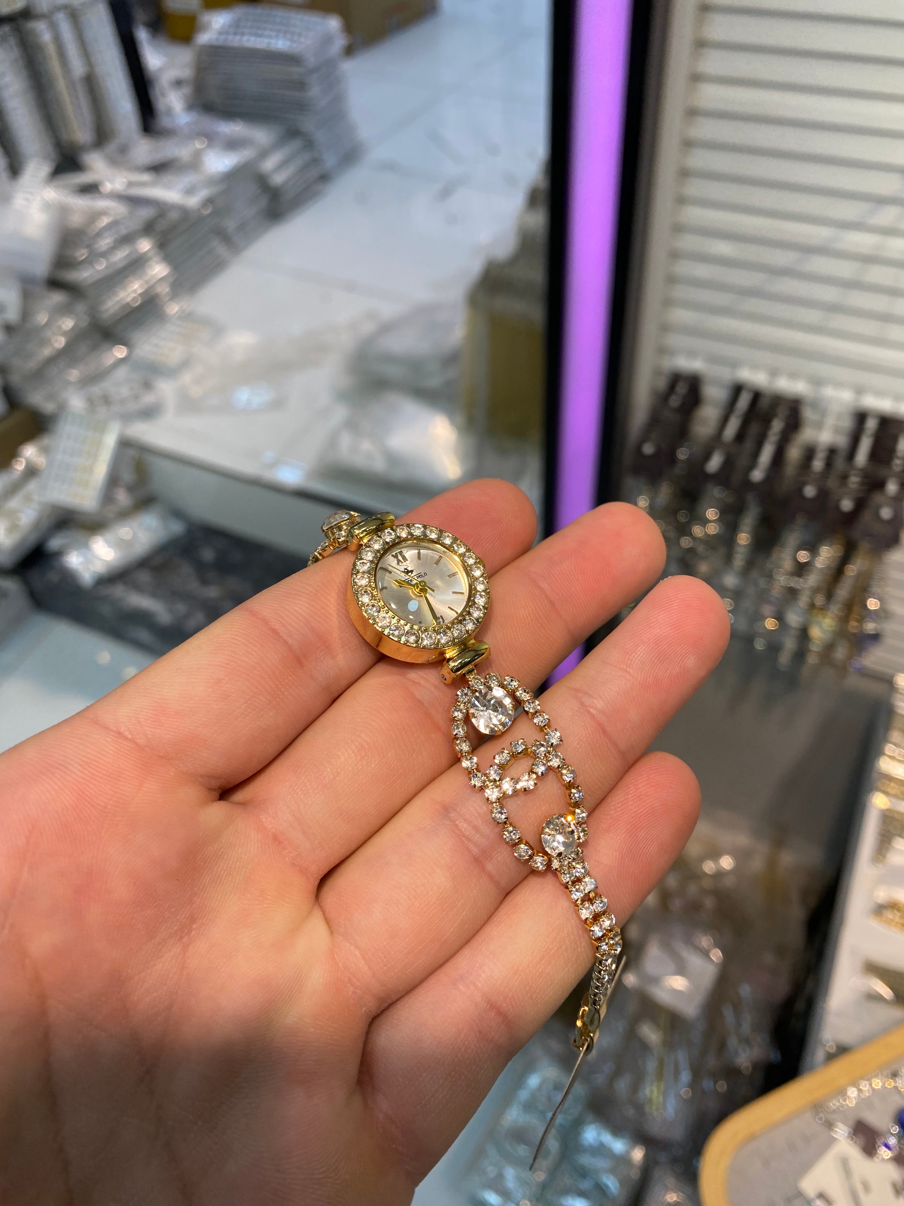 Polo İthal Pırlanta Taşlı Kadın Kol Saati (Su Geçirmez)