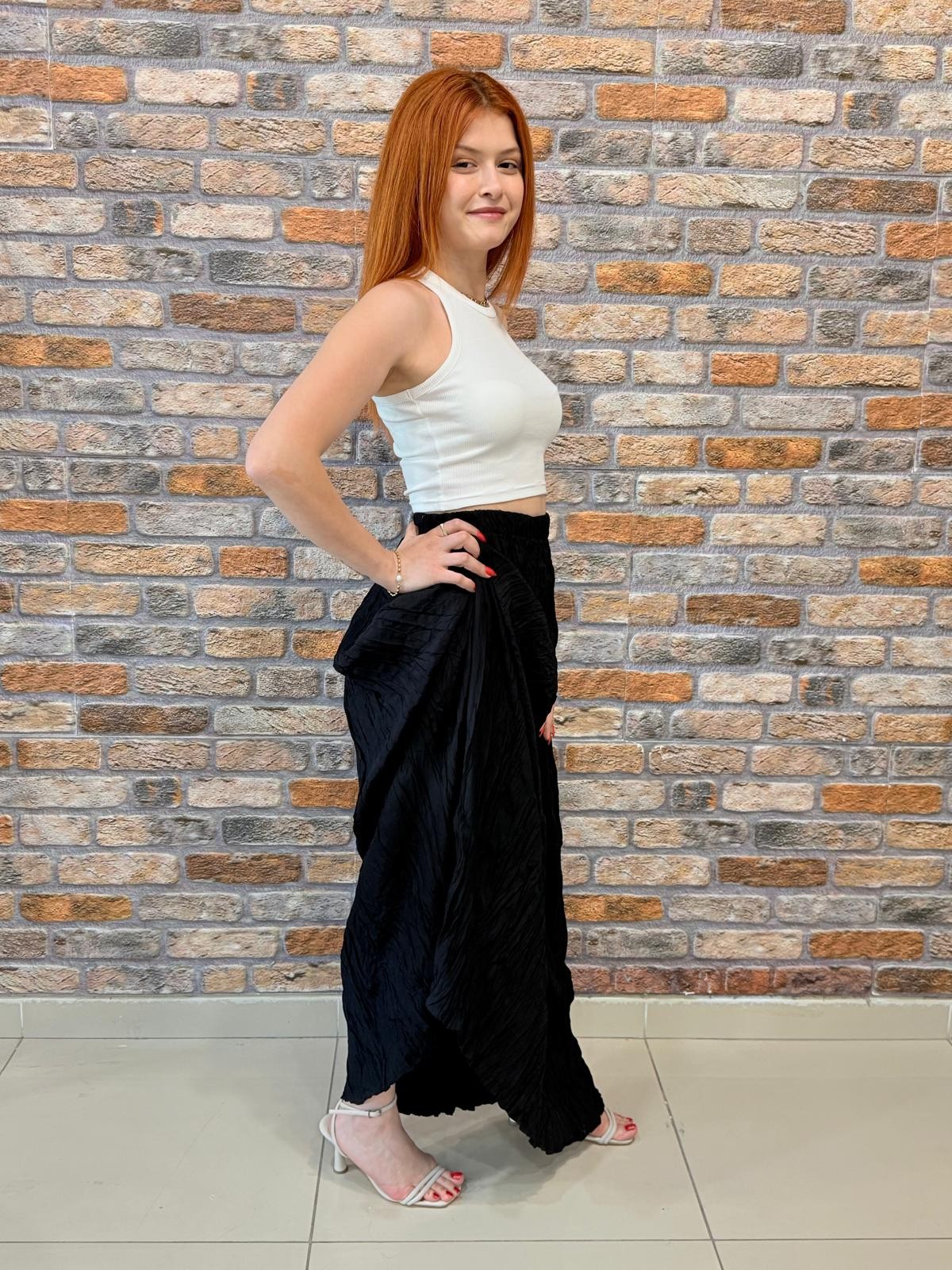 SİYAH  UZUN ETEK
