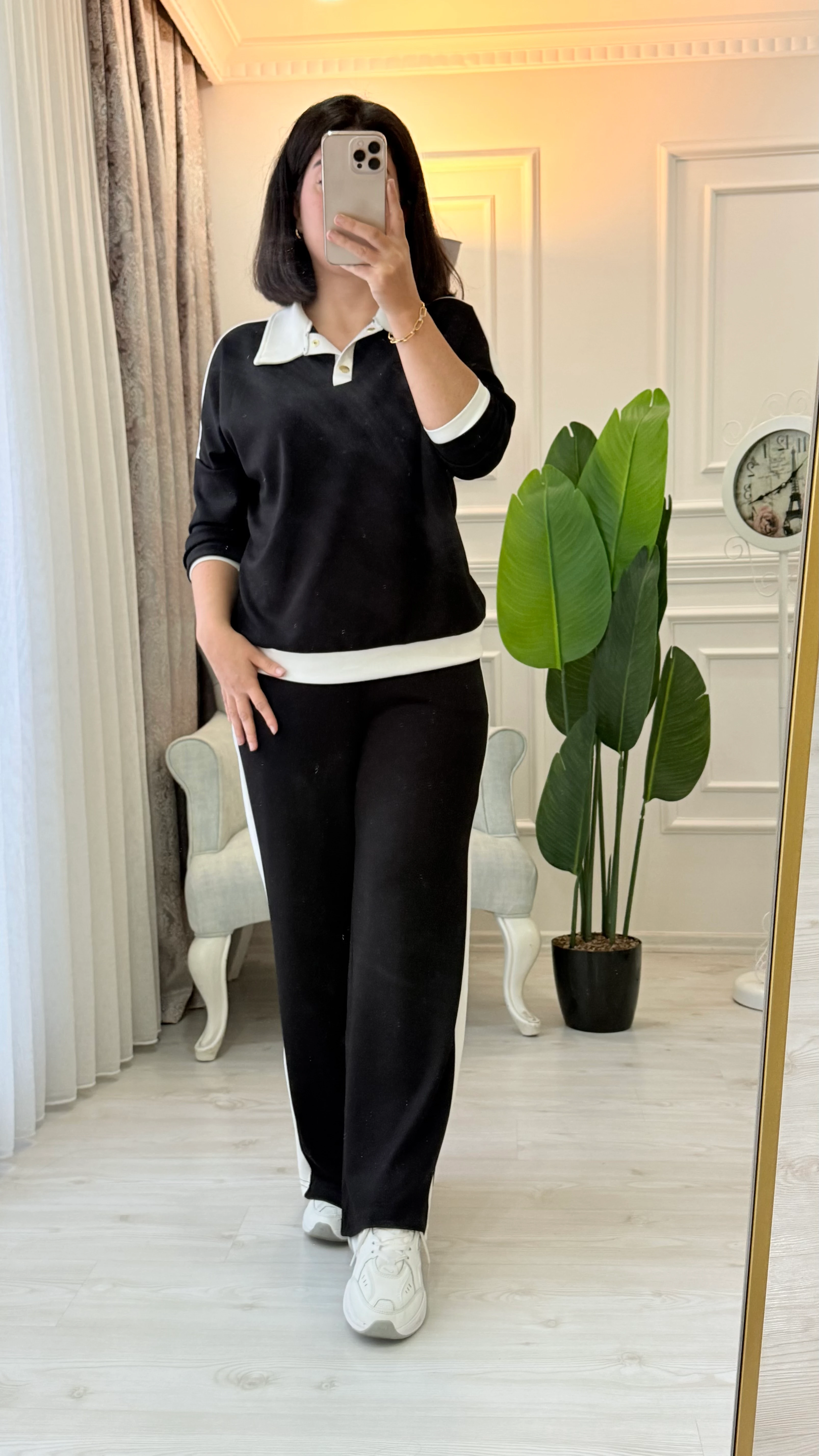 ŞERİT DETAY EŞOFMAN TAKIM SİYAH