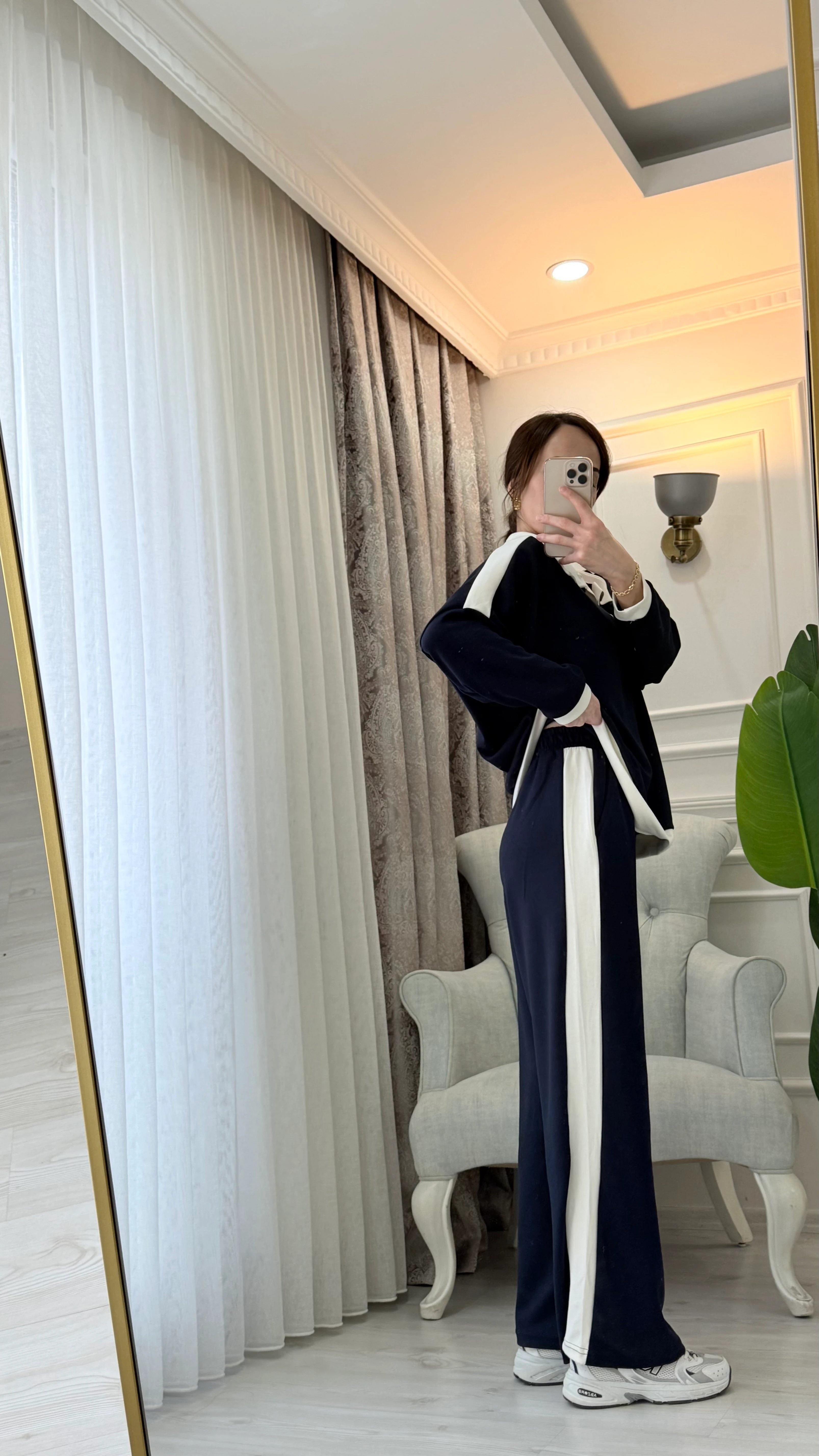 ŞERİT DETAY EŞOFMAN TAKIM LACİVERT