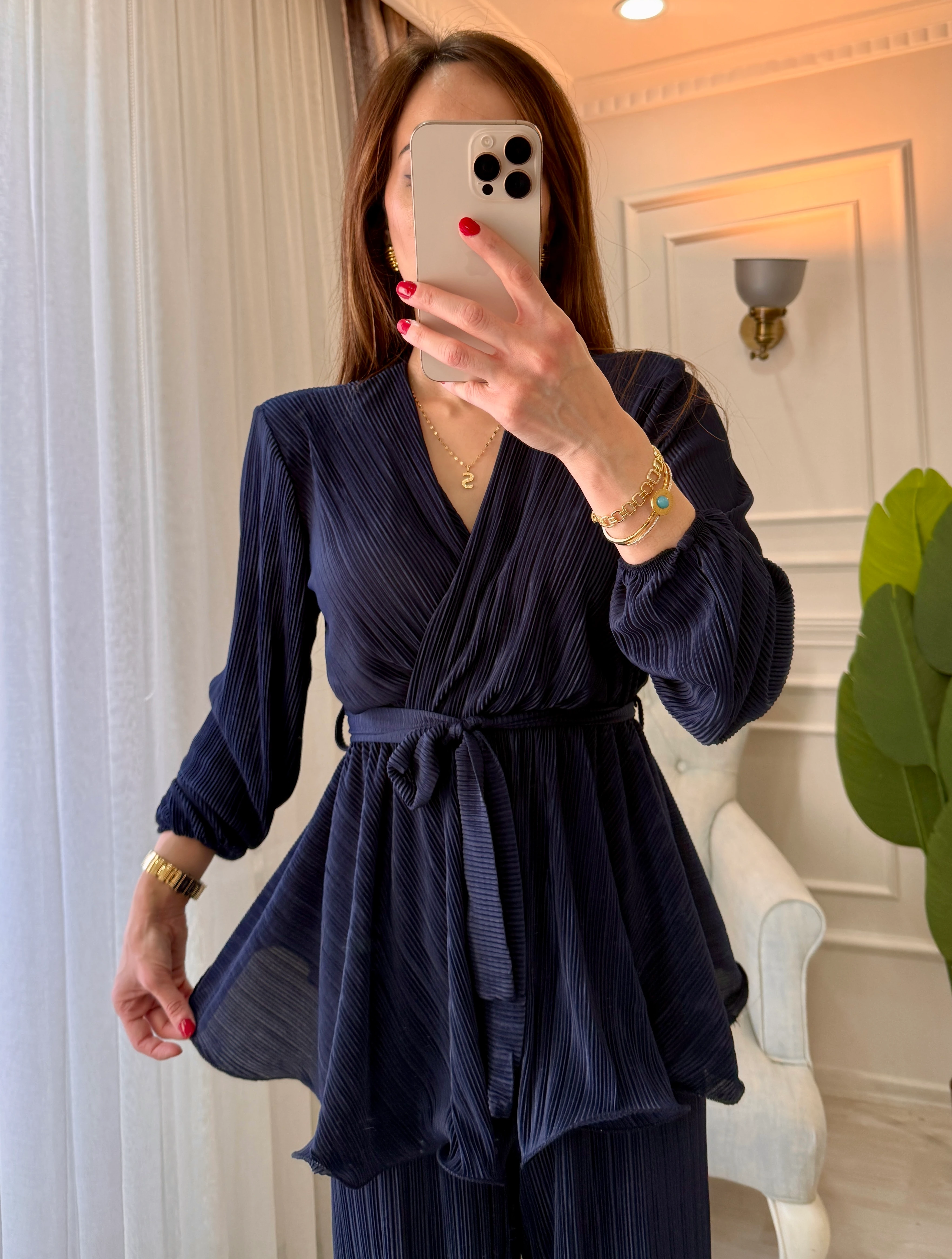 PİLİSE TAKIM LACİVERT