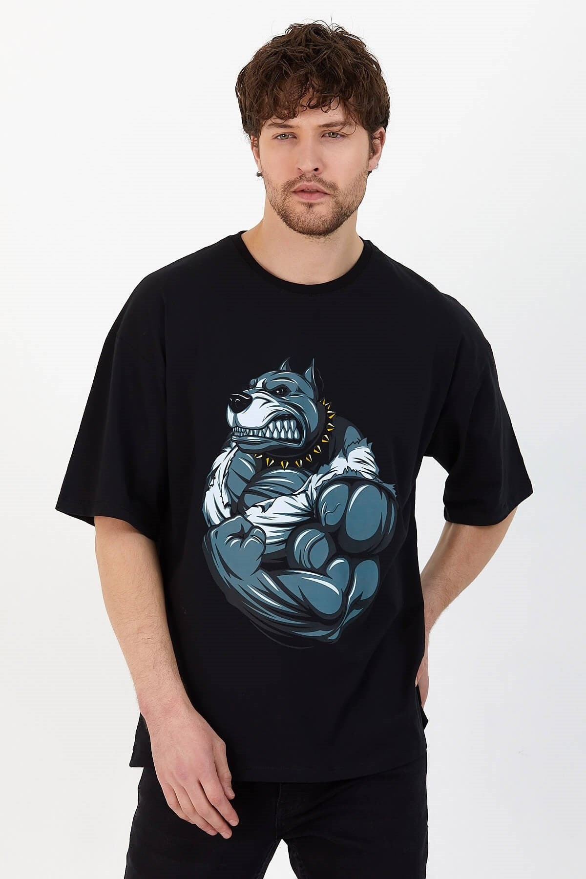 Over size body dog t-shirt