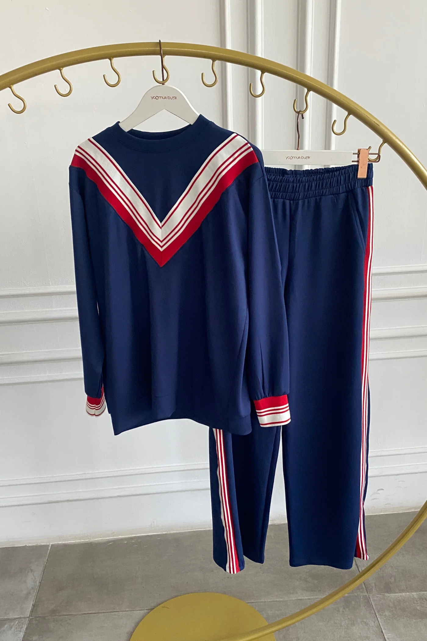 Modal Ribana Detaylı Eşofman Takımı 