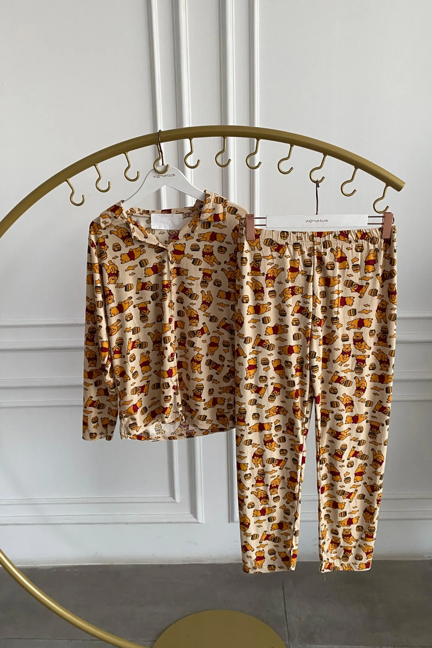 Ayıcık Desenli Pijama Takımı