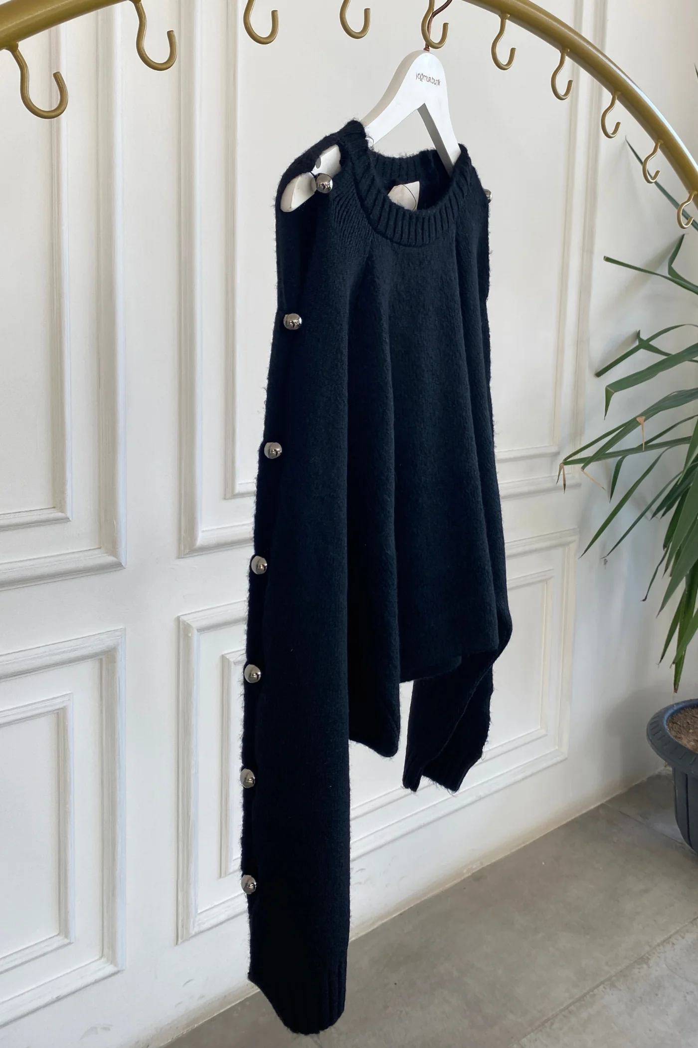 Kol Detaylı Triko Kazak