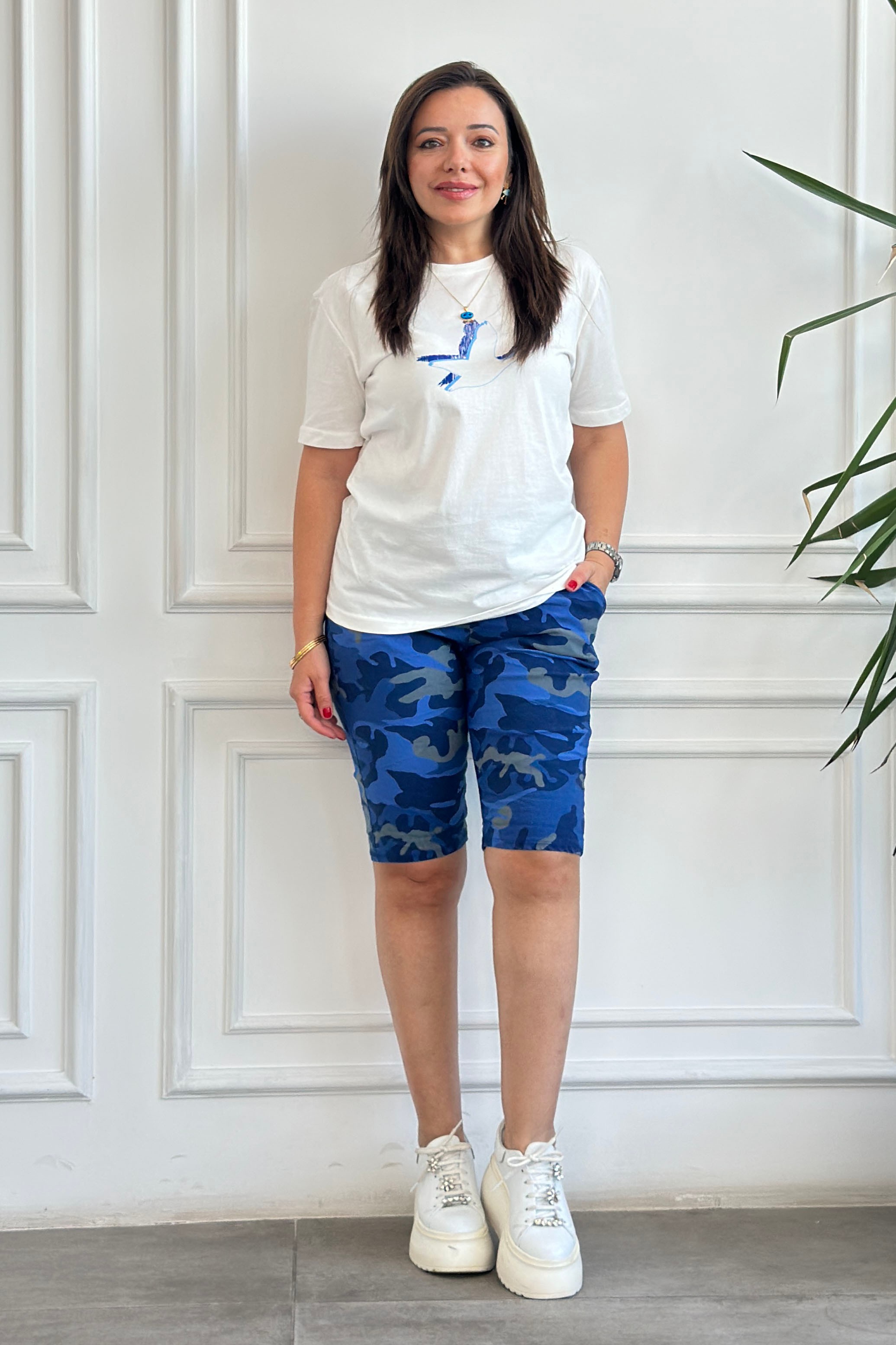 Kuş Baskılı T-Shirt 
