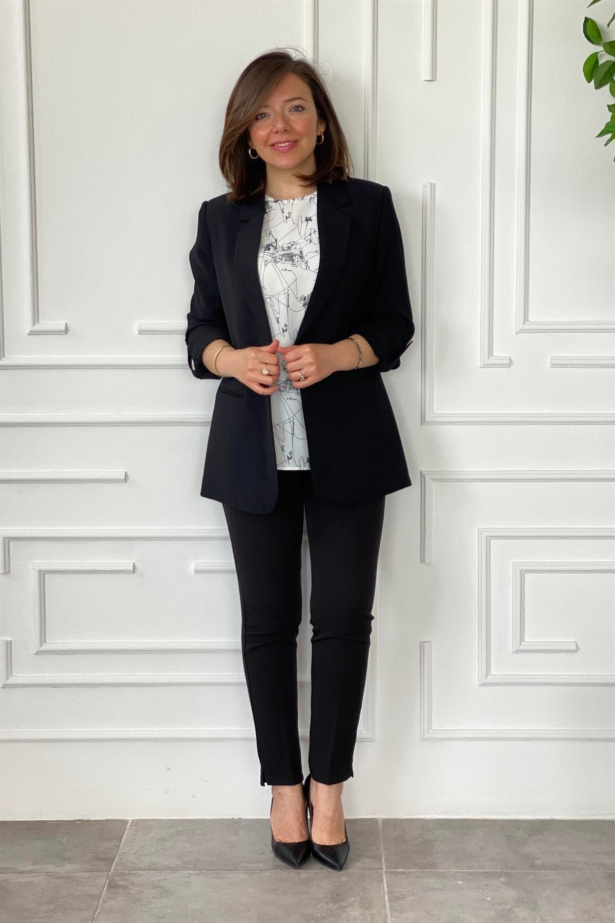 Kol Apoletli Blazer Ceket
