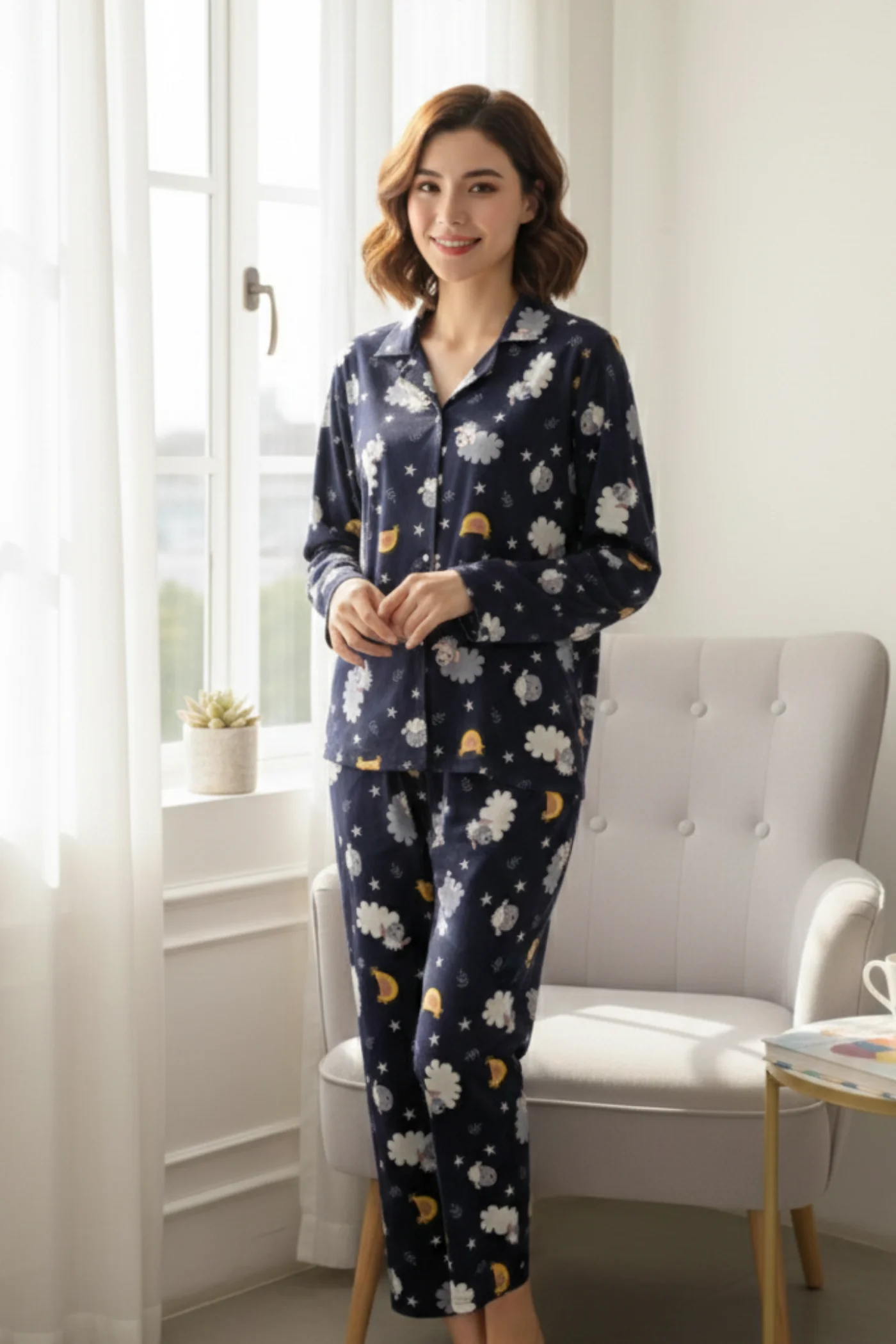 Gece Temalı Pijama Takımı