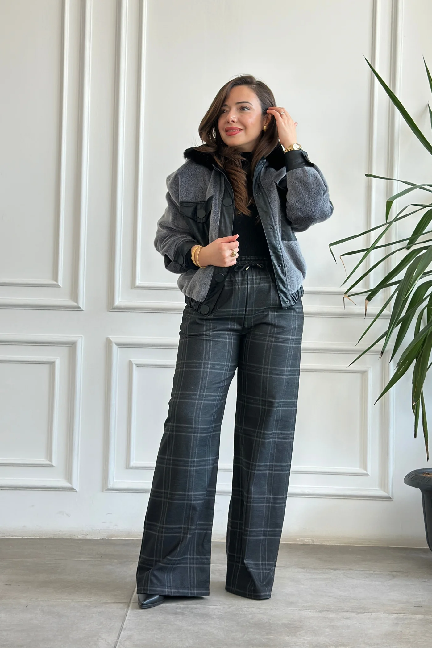 Timsah Derili Posta Cepli Bomber Mont - Gri