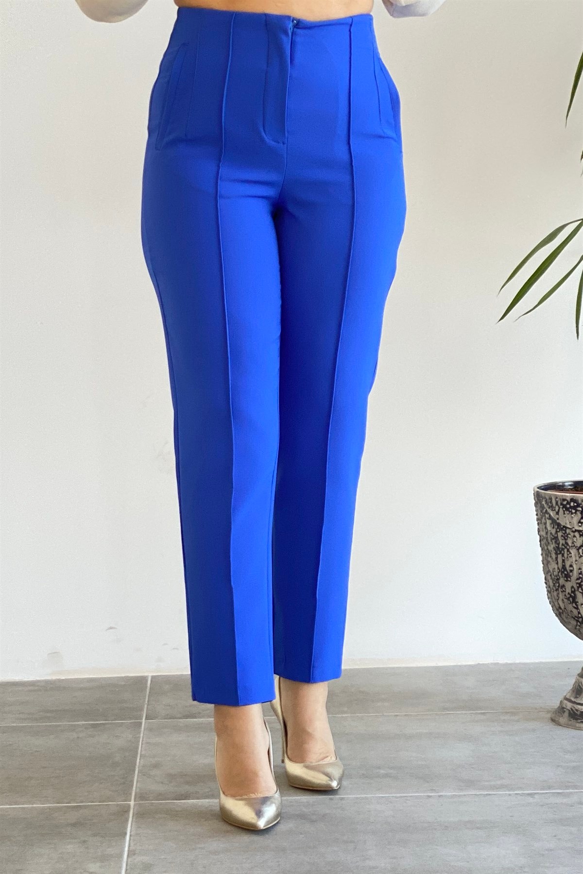 Nervür Dikişli Kumaş Pantolon