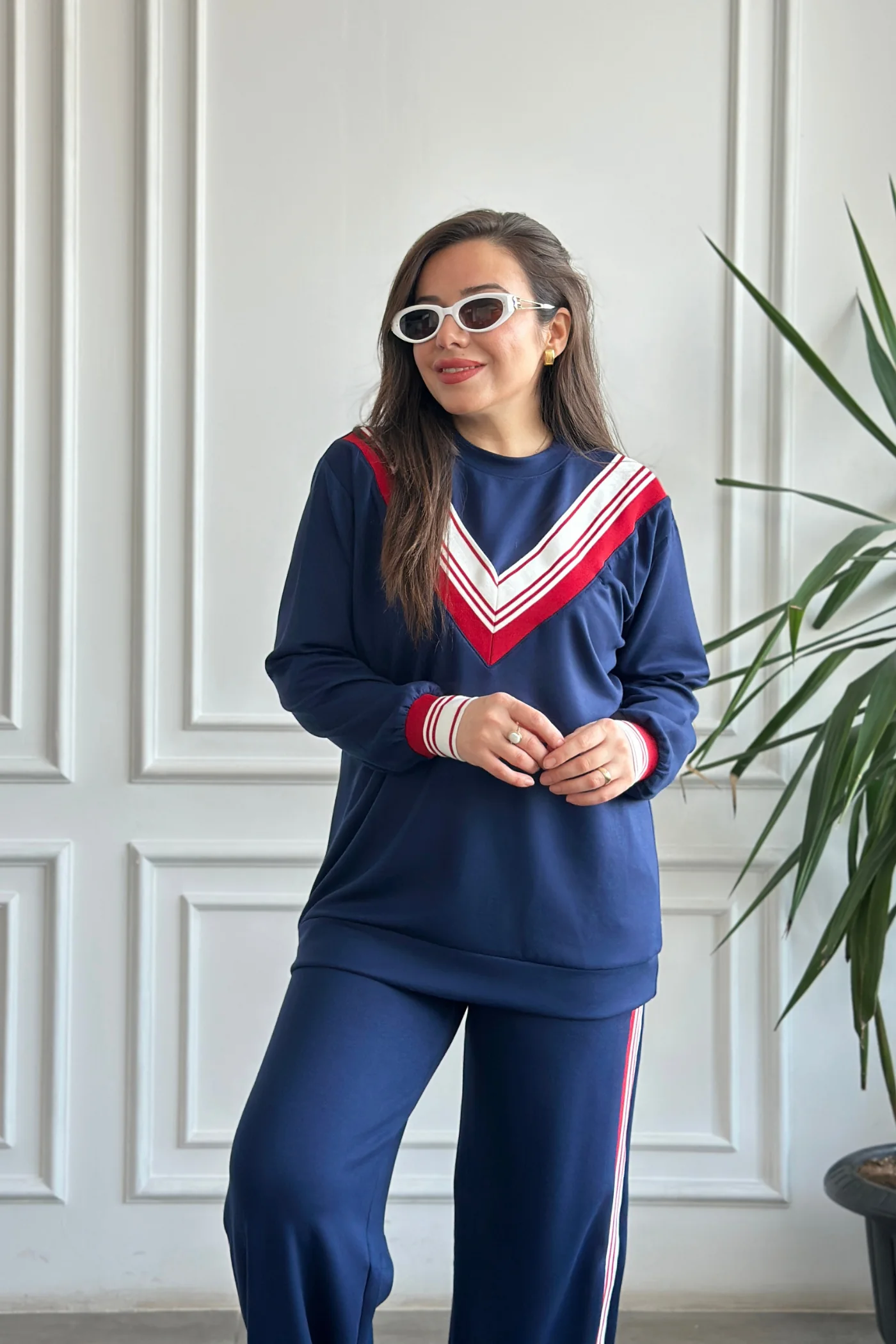 Modal Ribana Detaylı Eşofman Takımı 