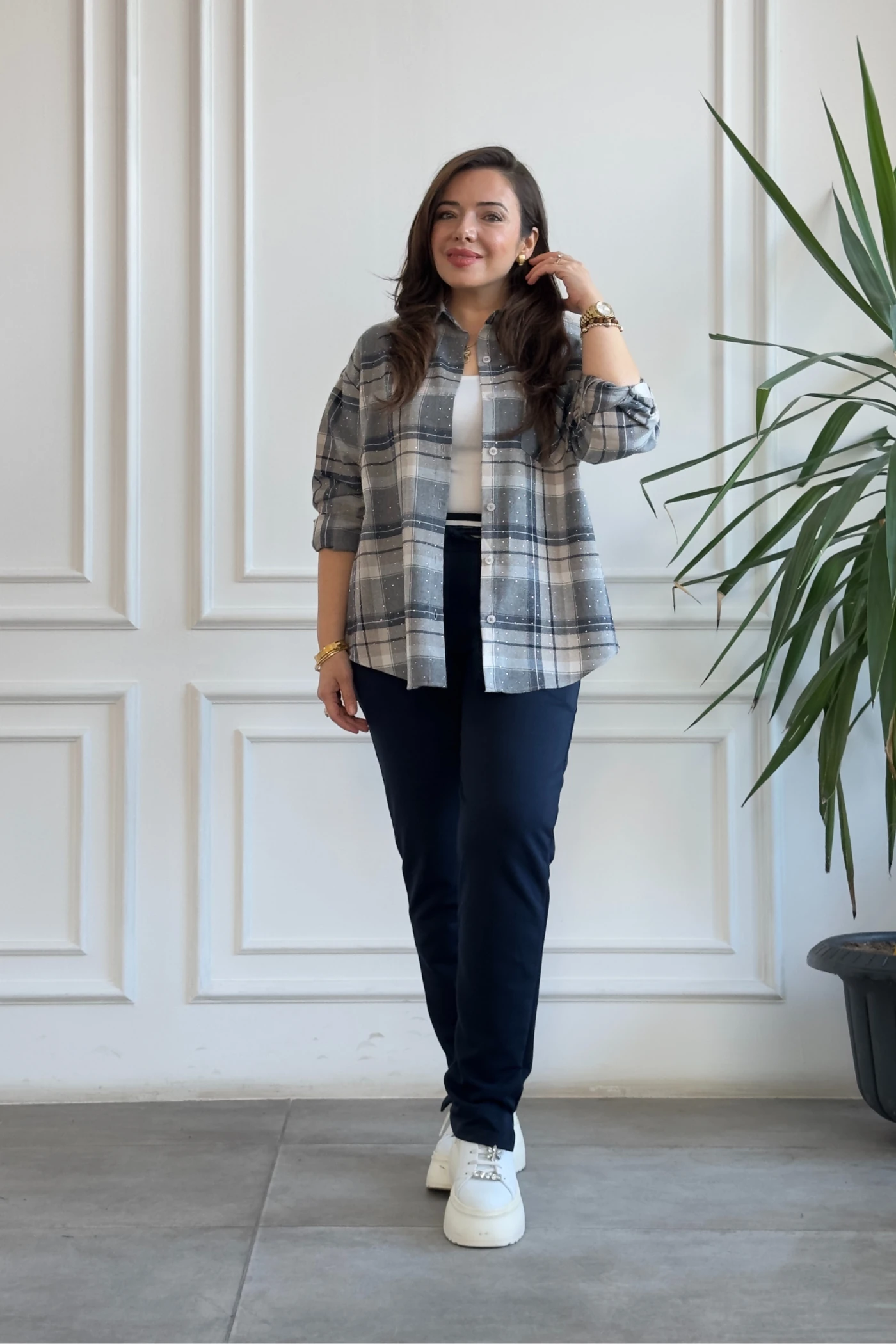 Paçası Yırtmaçlı Eşofman Altı