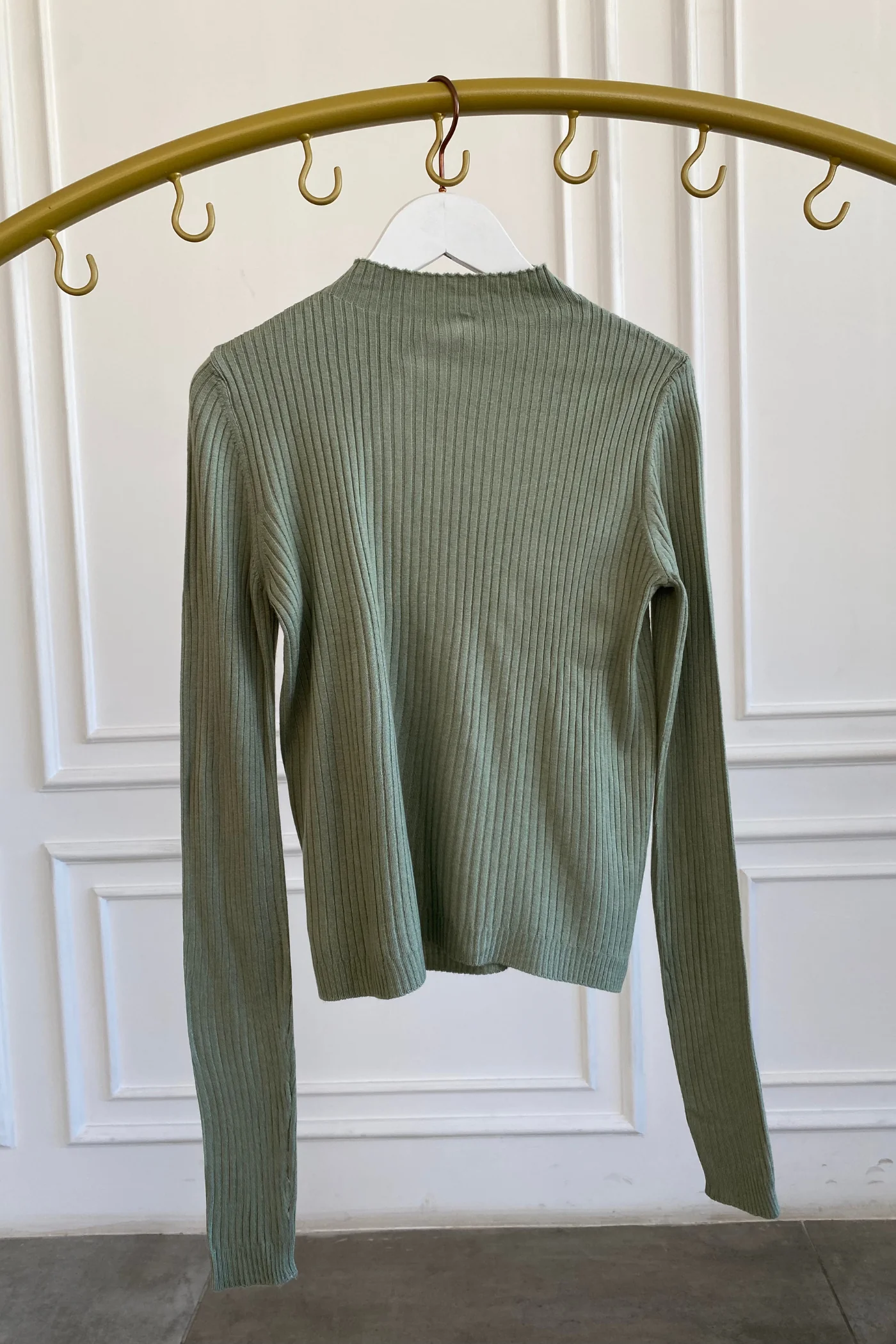 Yarım Balıkçı Fitilli Triko - MINT