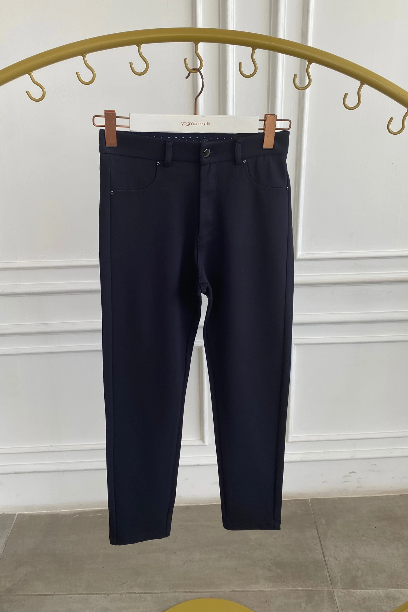 Puntorema En Boy Likralı Spor Pantolon - LACIVERT