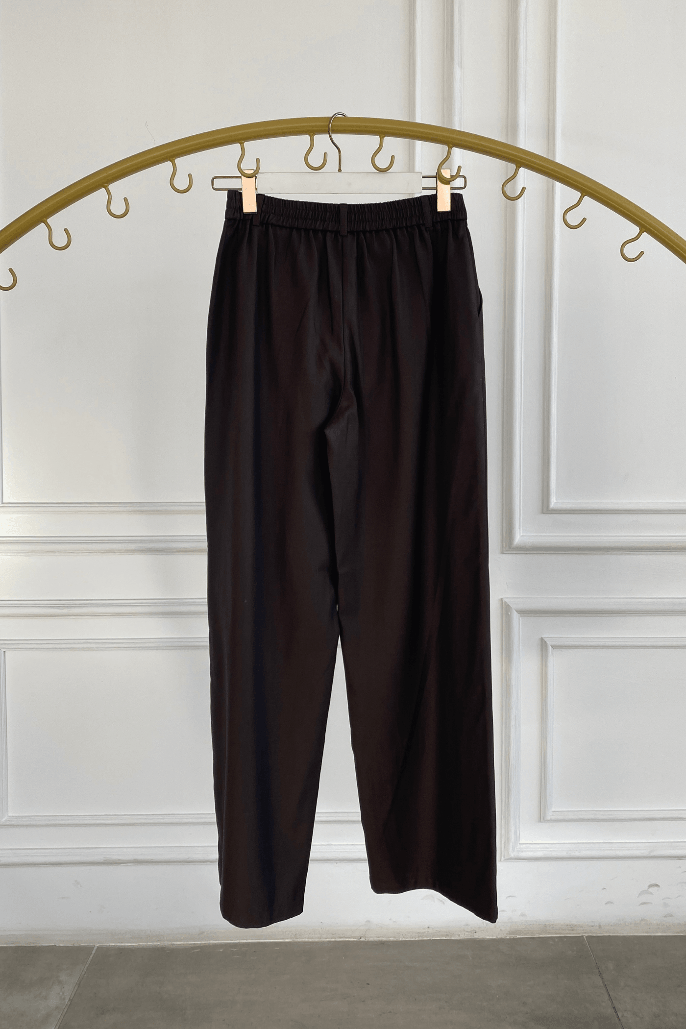 Arkası Lastik Detaylı Palazzo Pantolon