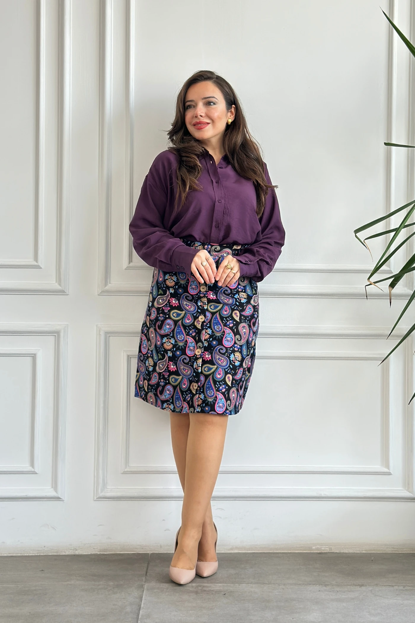 Düz Modal Gömlek - MOR