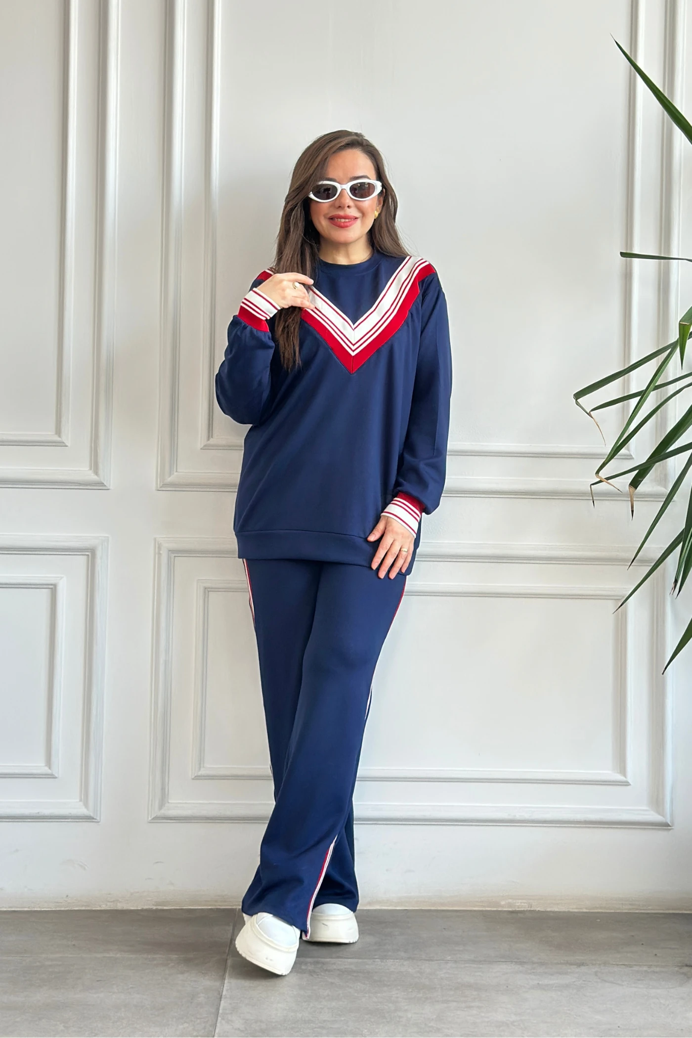 Modal Ribana Detaylı Eşofman Takımı 