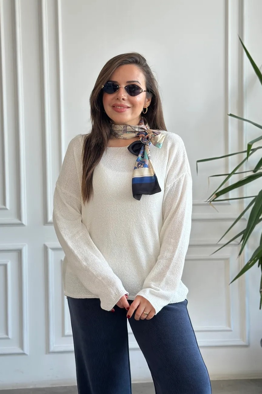 Oval Yaka Merserize Triko