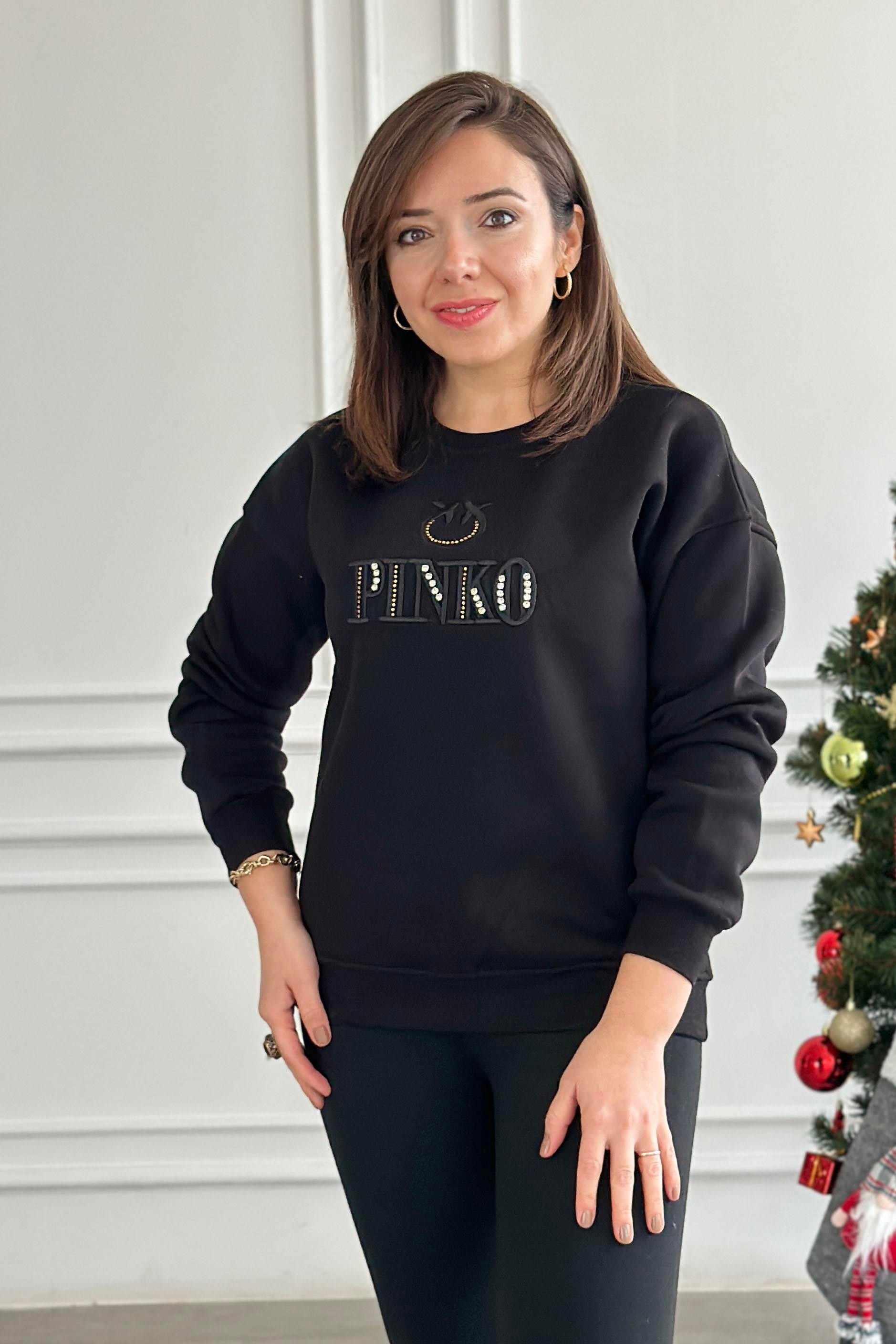 Pınko Nakış Ve Taş Baskılı Sweat