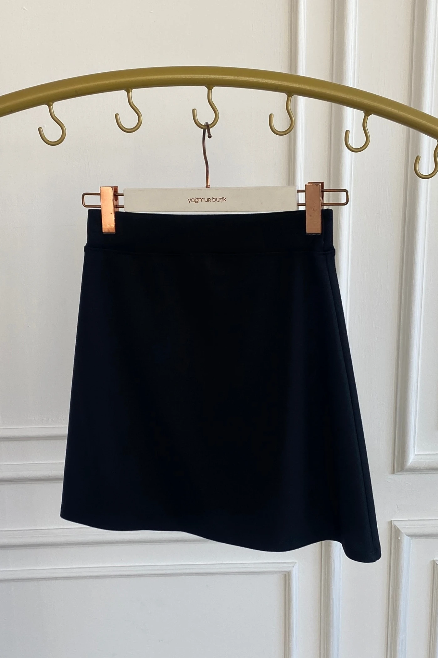 Çan Çelik Örme Etek - SIYAH