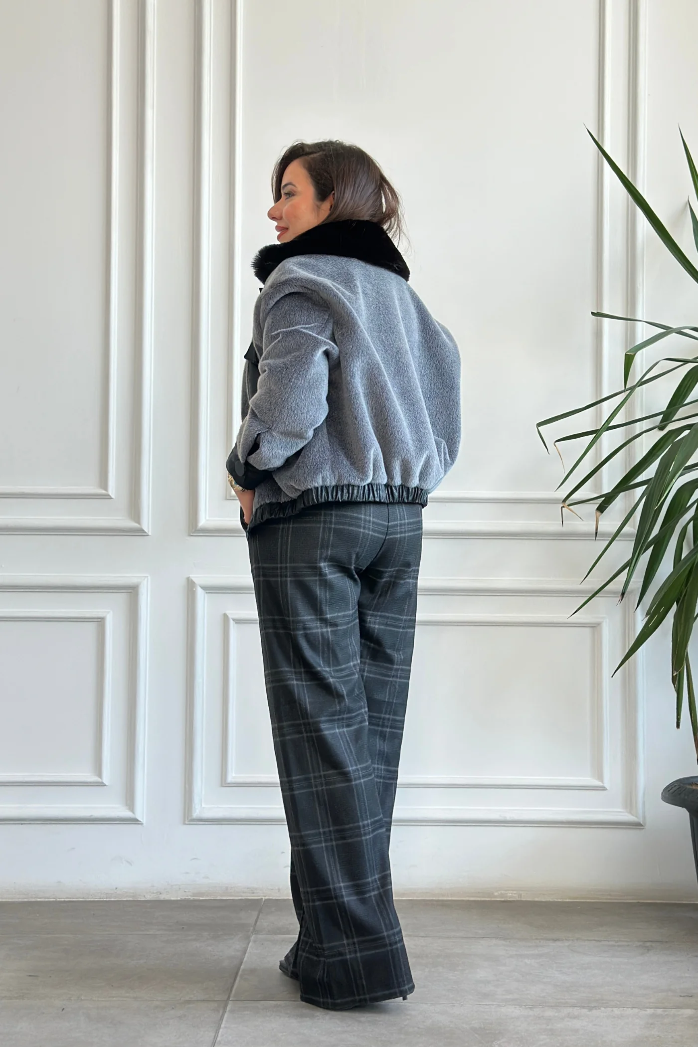 Timsah Derili Posta Cepli Bomber Mont - Gri