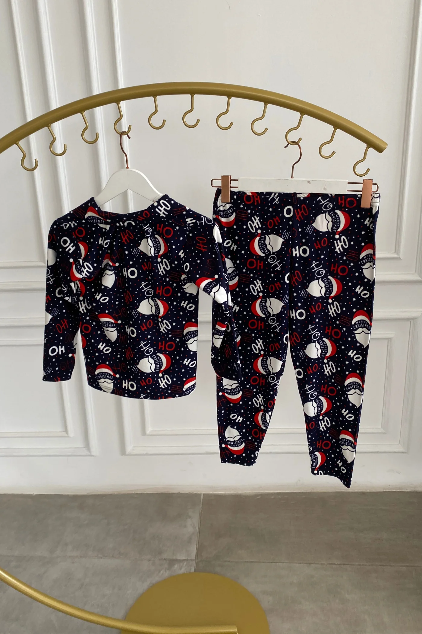 Çocuk Şapka Desenli Pijama Takımı