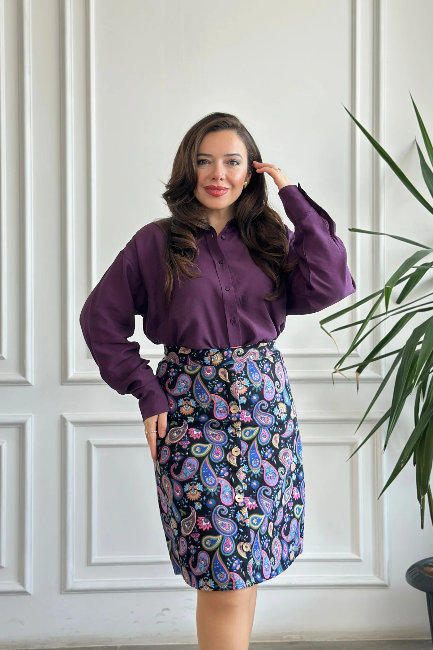 Düz Modal Gömlek - MOR