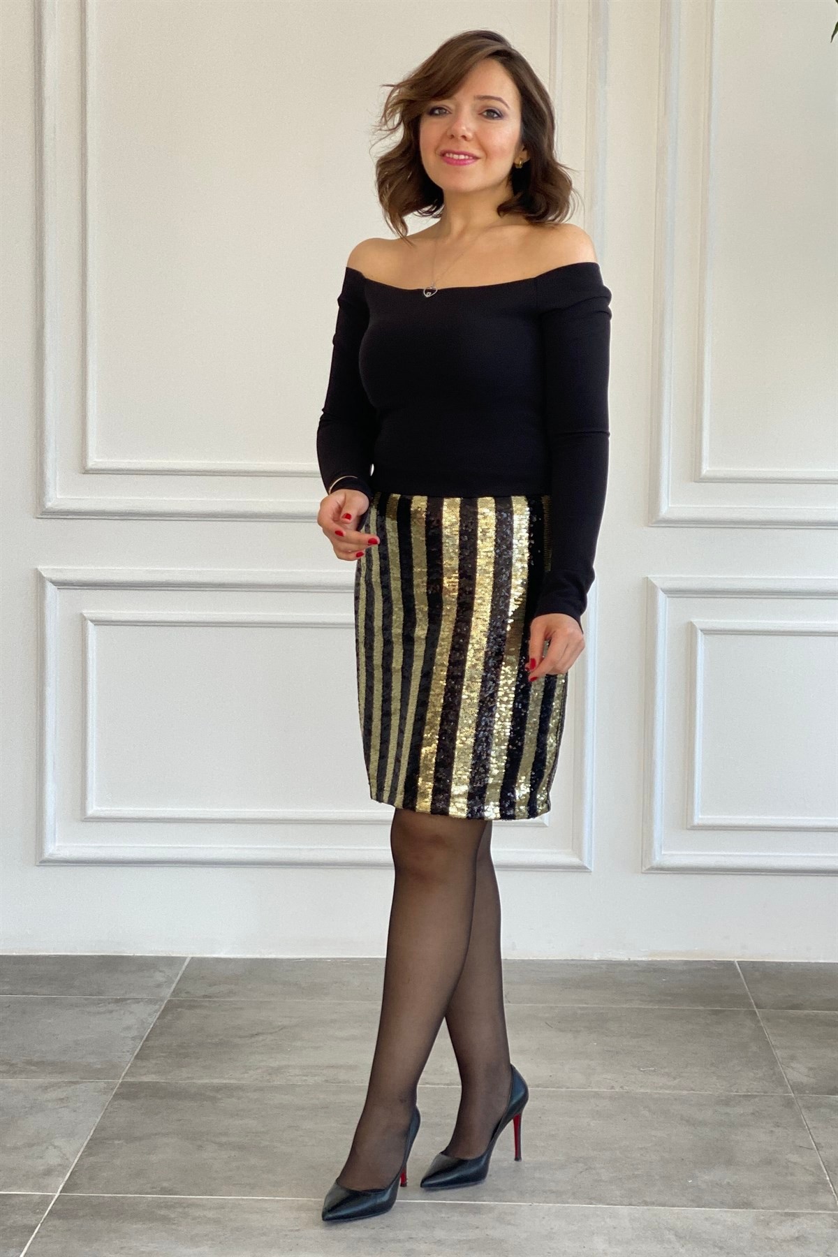 Fitilli Uzun Kollu Crop
