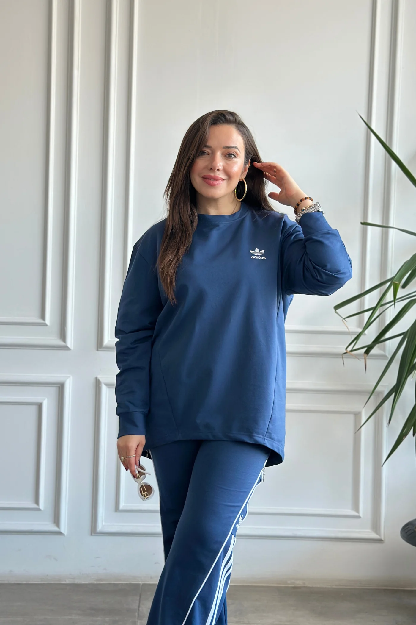 Arkası Ve Paçası Fermuar Detaylı Eşofman Takımı - LACIVERT