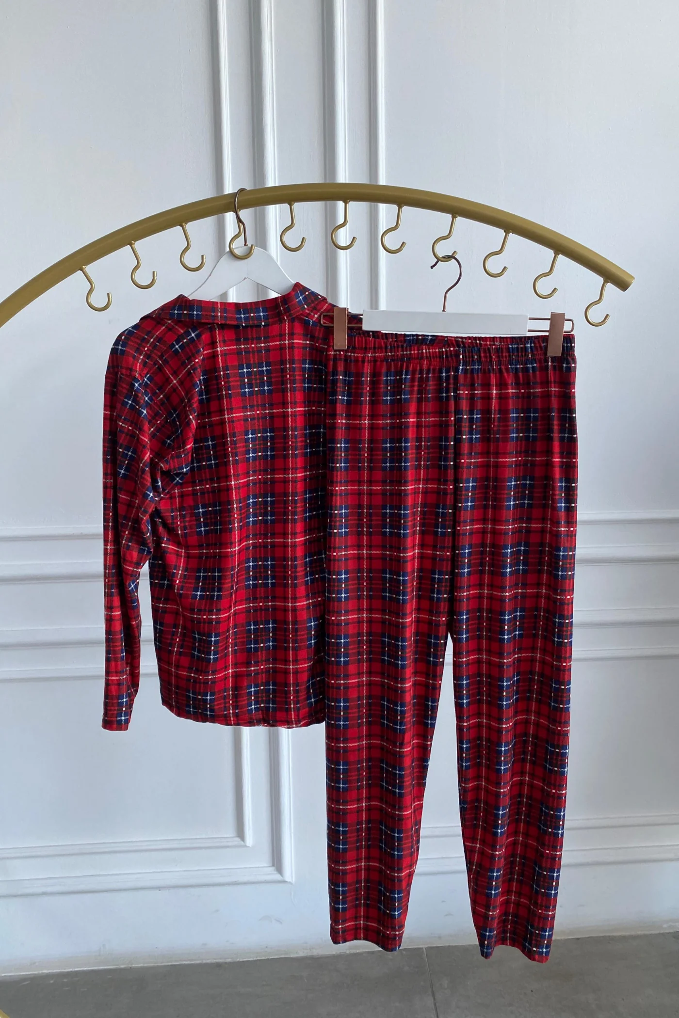 Ekose Desenli Pijama Takımı