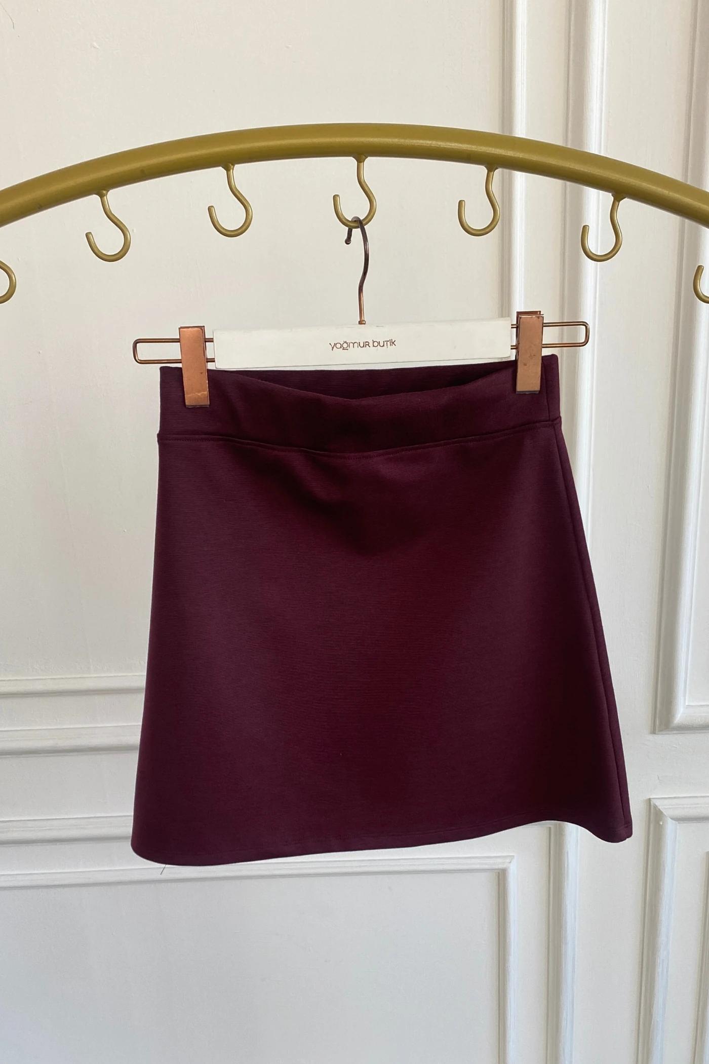 Çan Çelik Örme Etek - BORDO