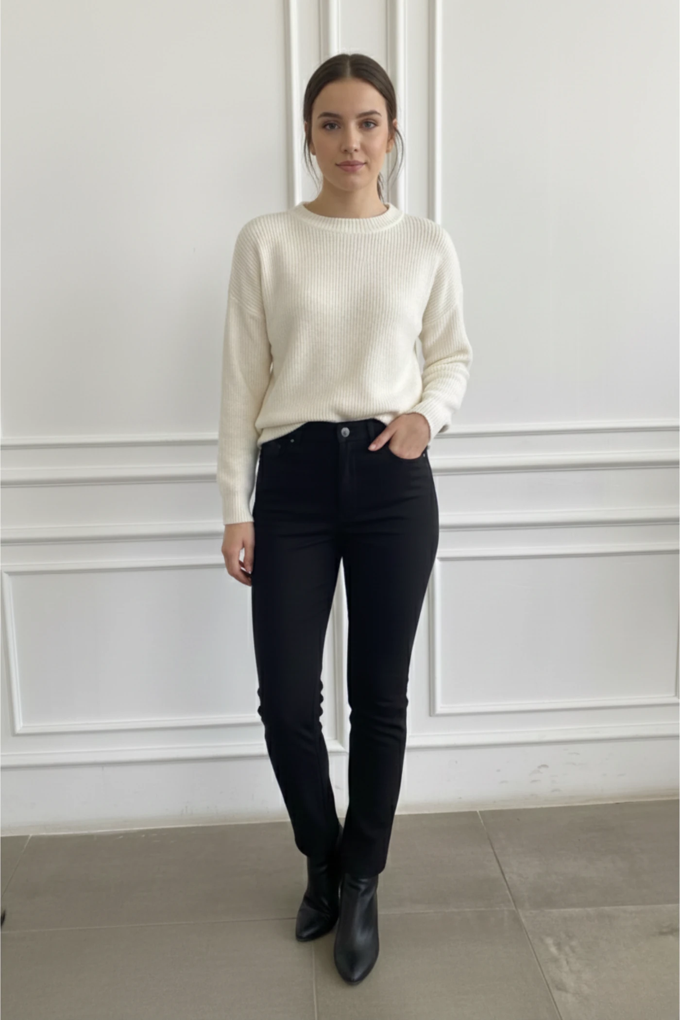 Puntorema En Boy Likralı Spor Pantolon - SIYAH