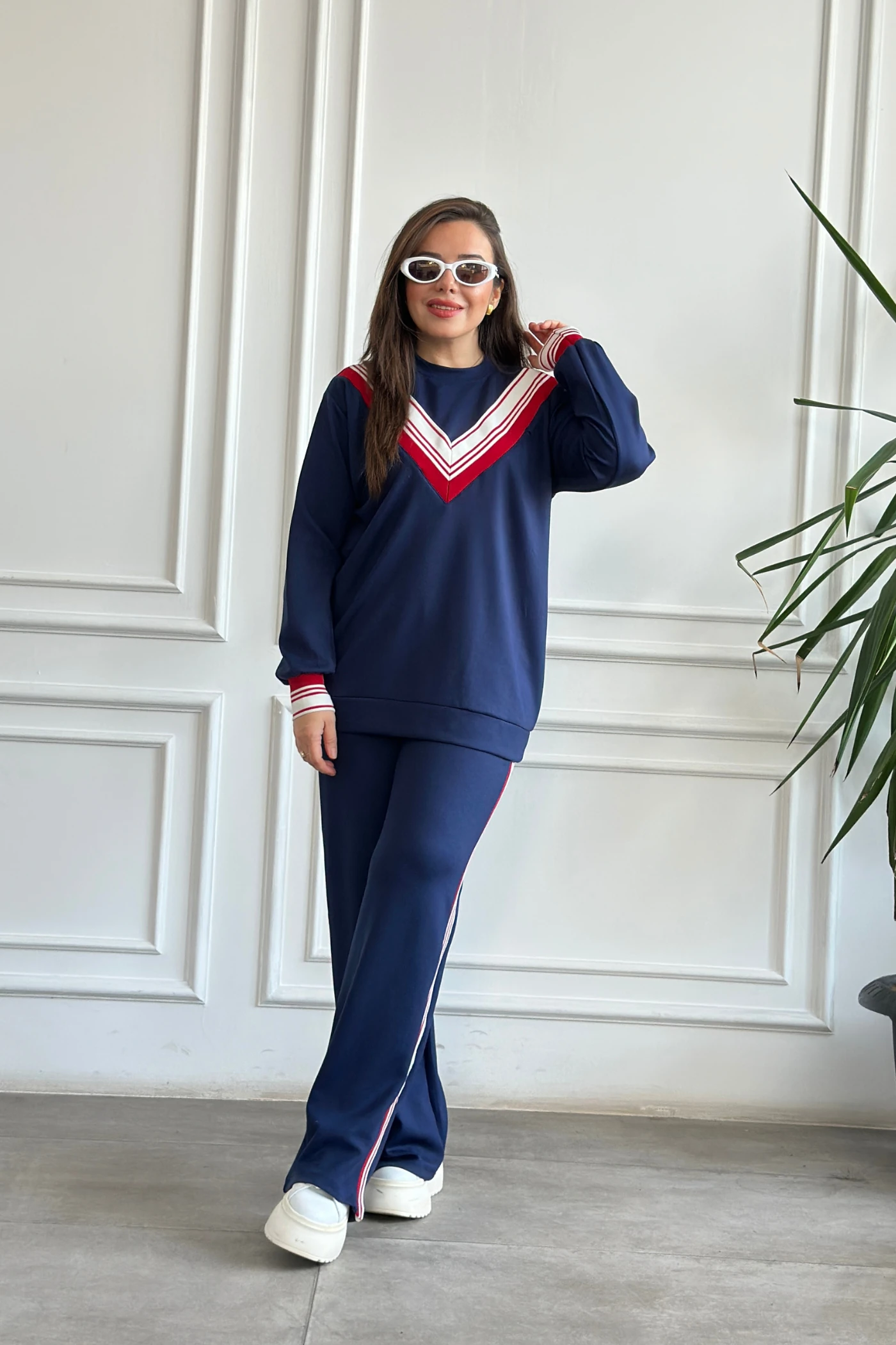 Modal Ribana Detaylı Eşofman Takımı 