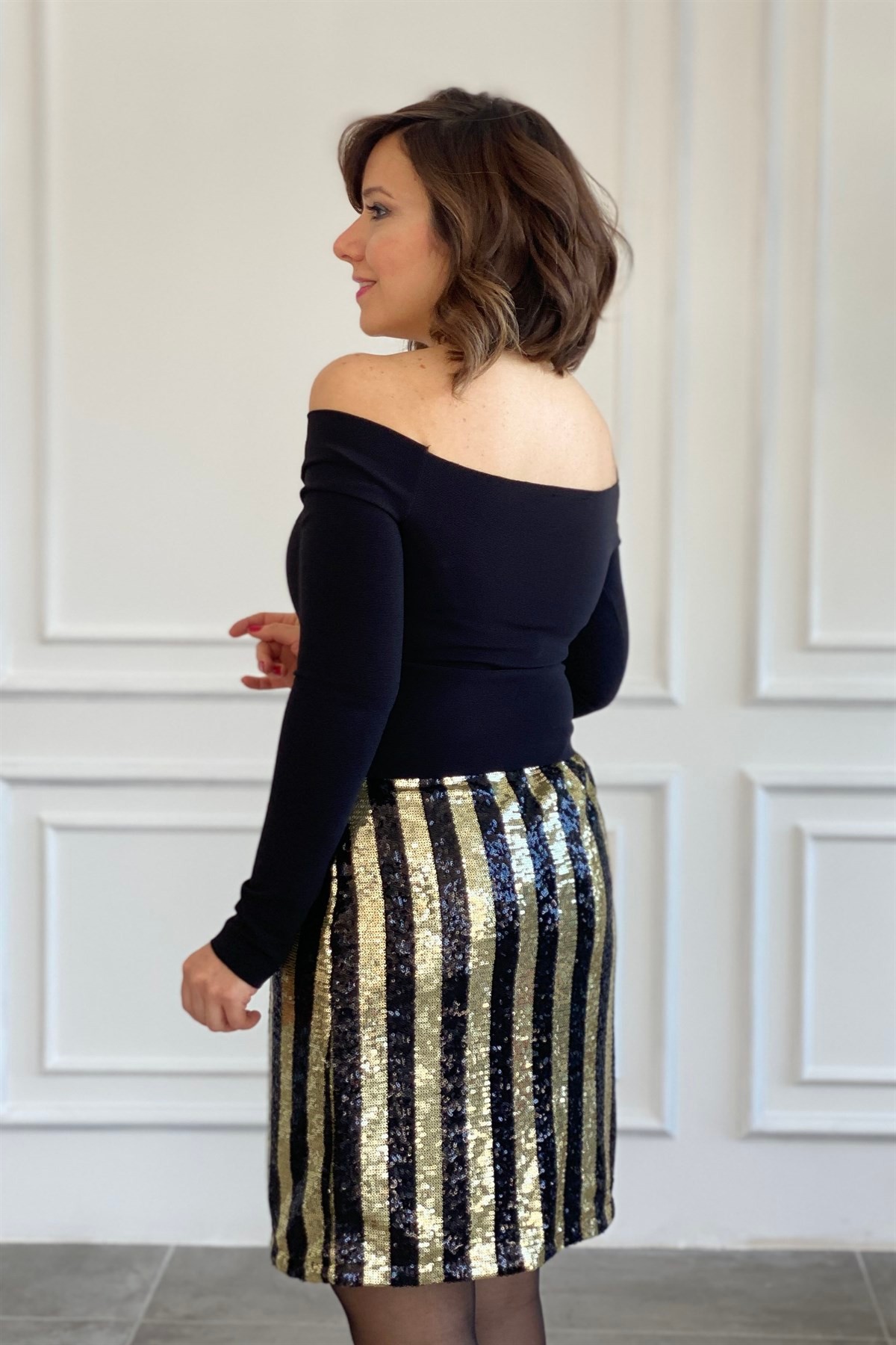 Fitilli Uzun Kollu Crop