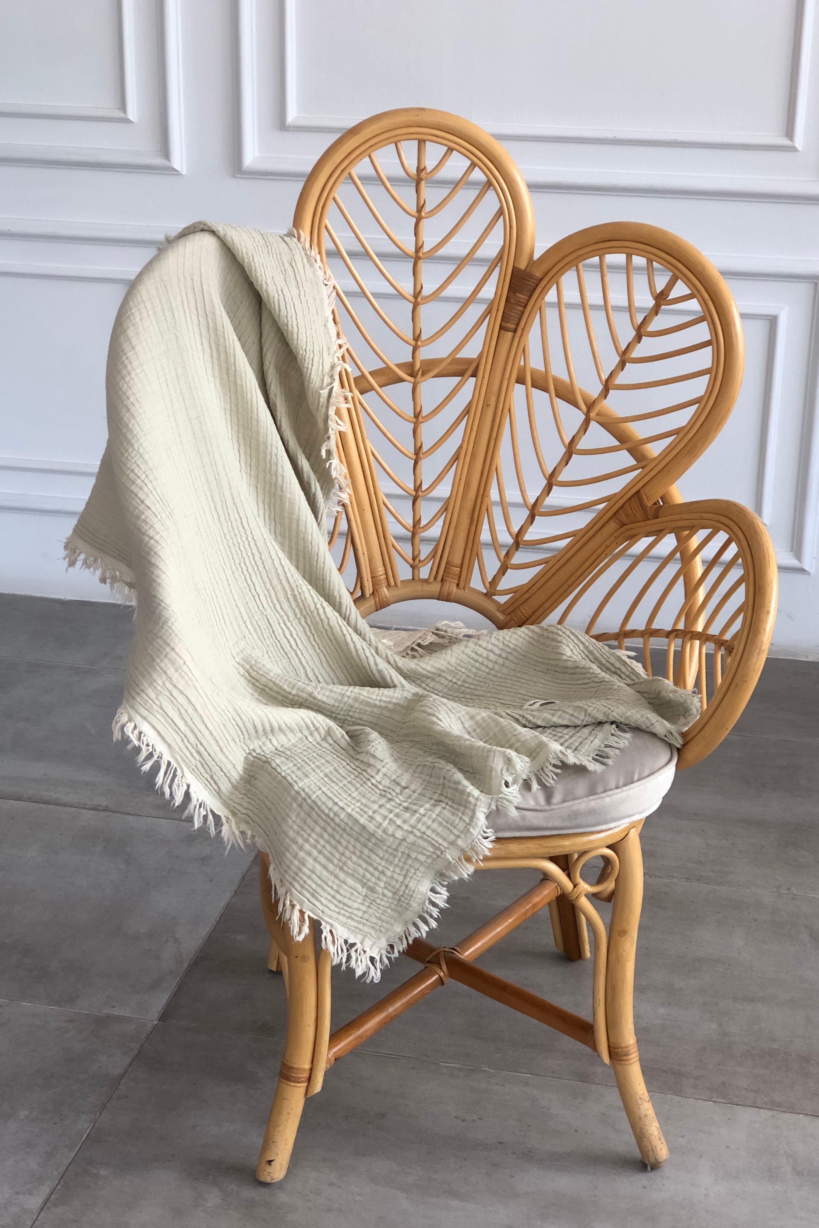Müslin 90x120 Cm 4 Kat Battaniye - YESIL