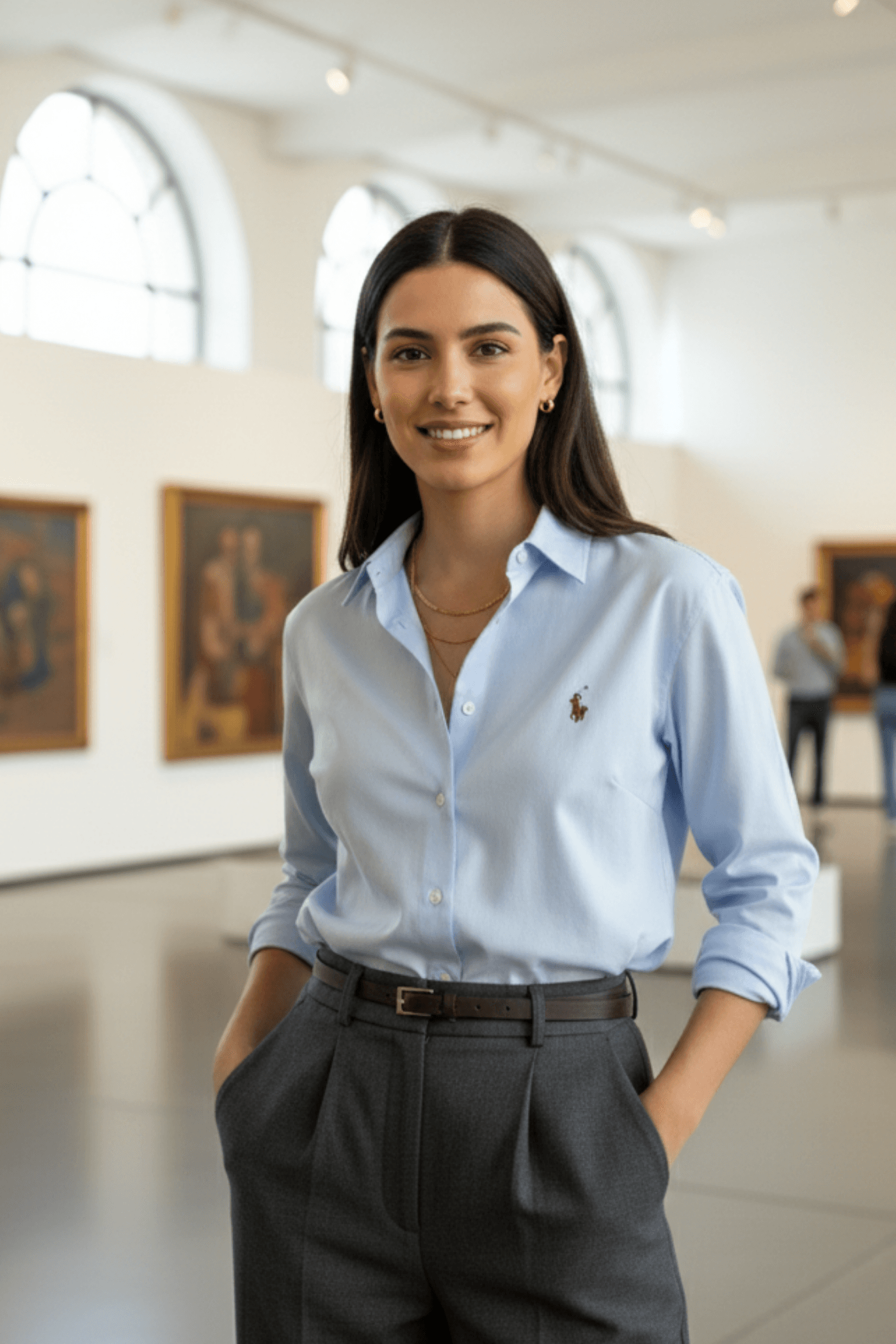 Gizli Düğme Detaylı Gömlek